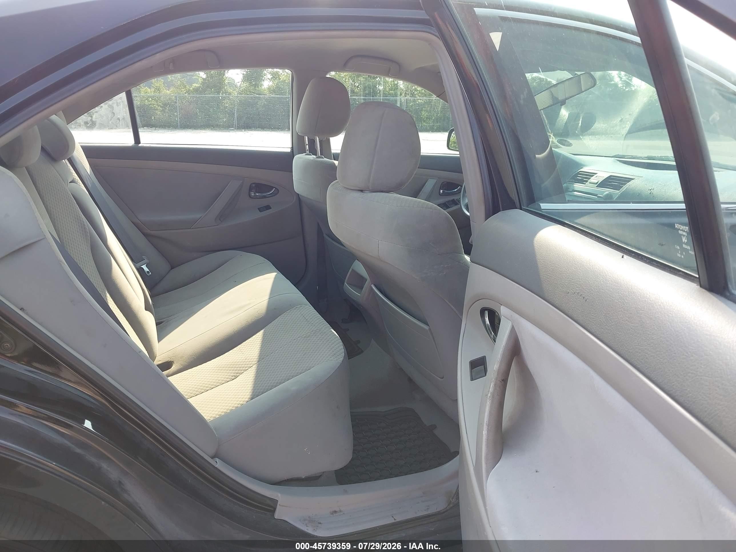 2008 Toyota Camry Le Black vin: 4T4BE46K08R021480