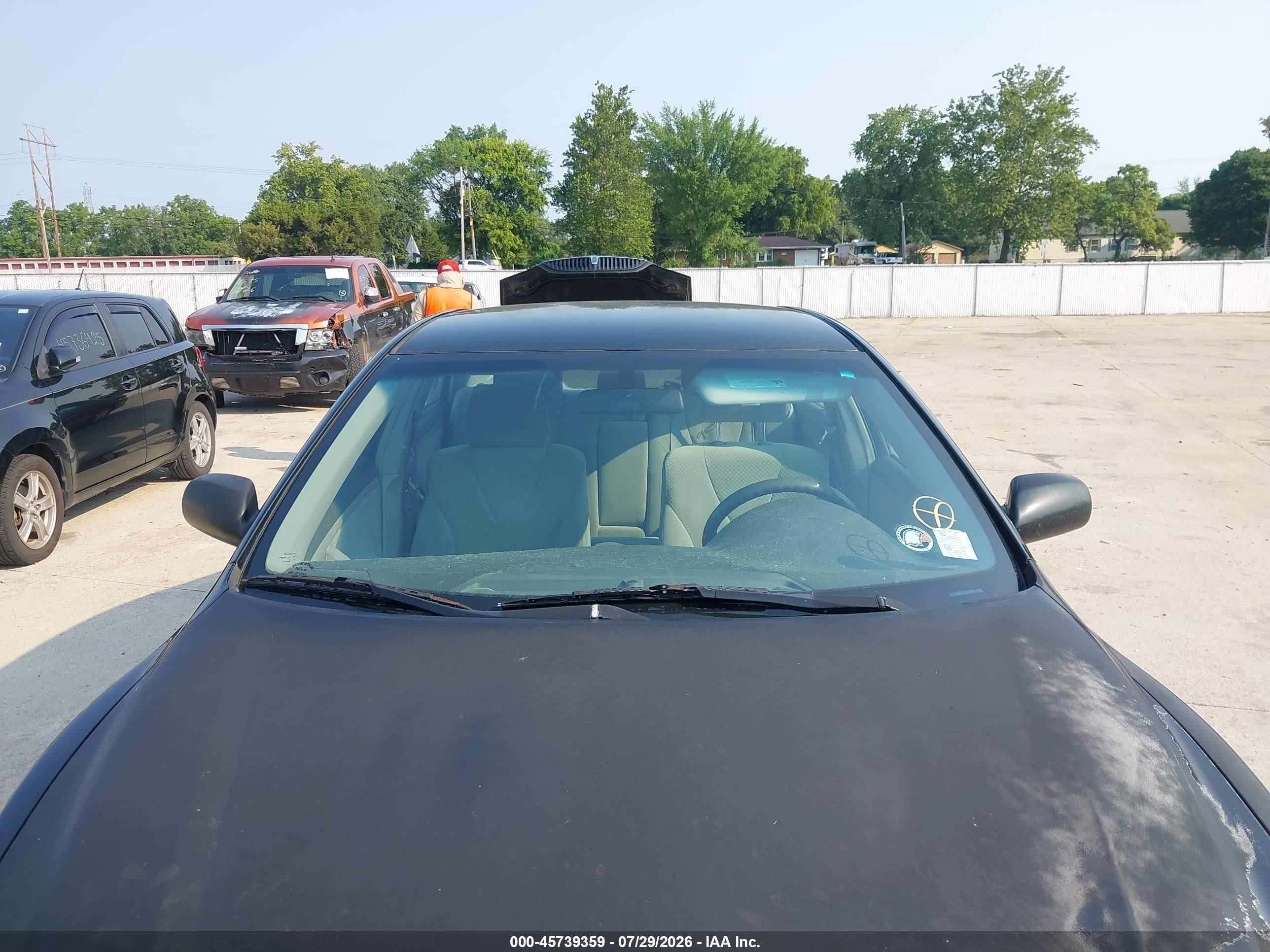 2008 Toyota Camry Le Black vin: 4T4BE46K08R021480