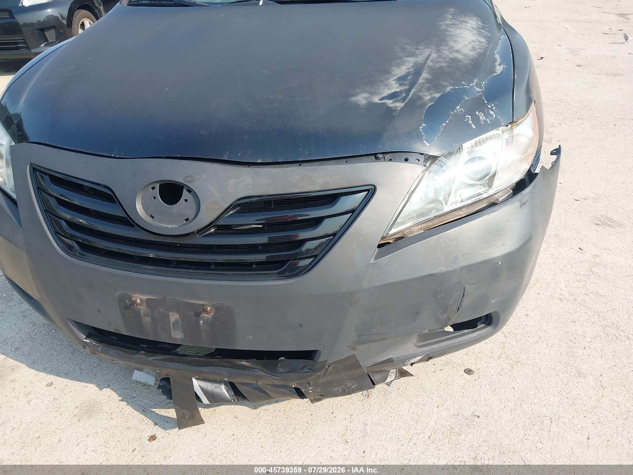 2008 Toyota Camry Le Black vin: 4T4BE46K08R021480