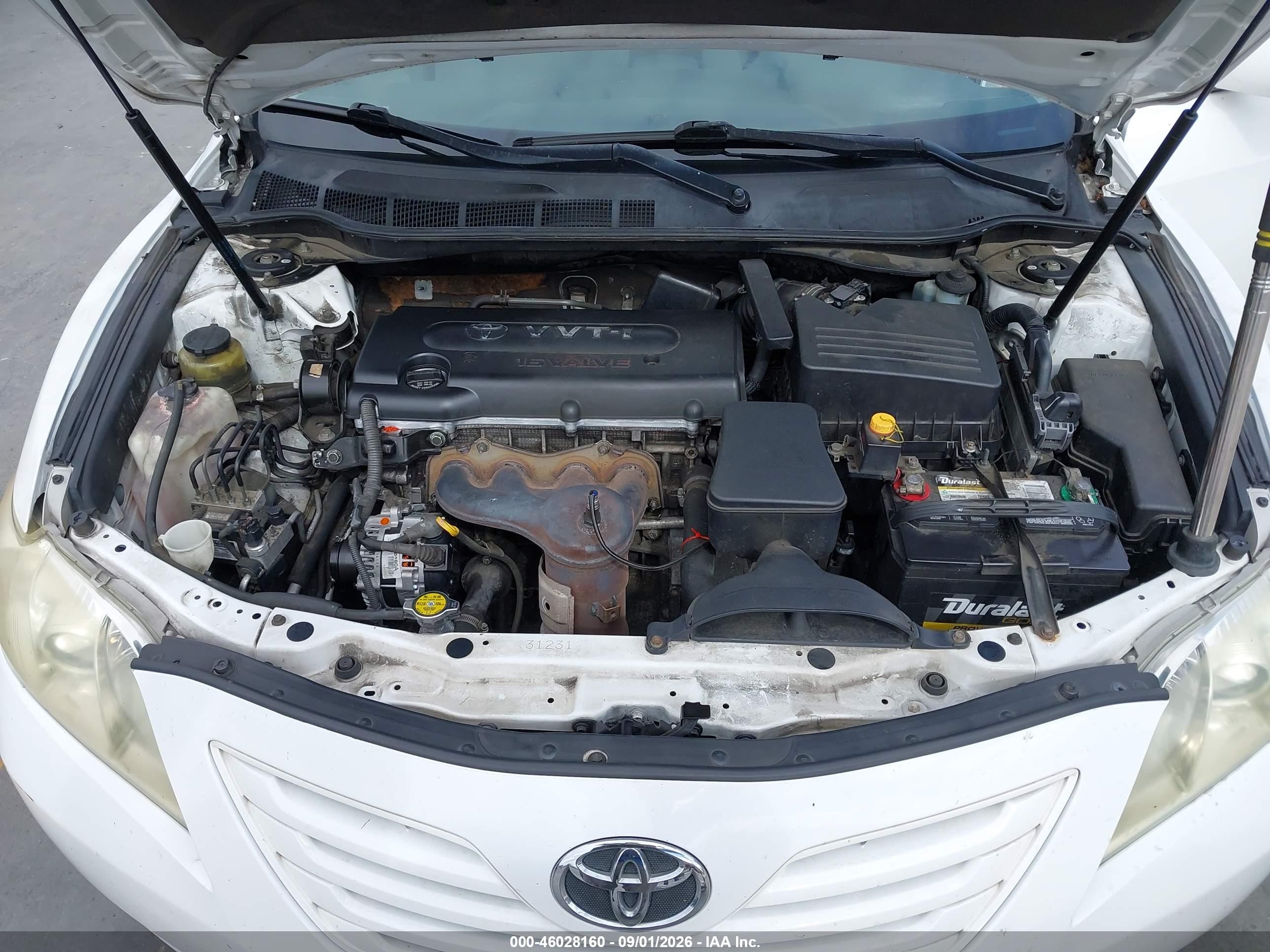 2008 Toyota Camry Le White vin: 4T4BE46K08R032107