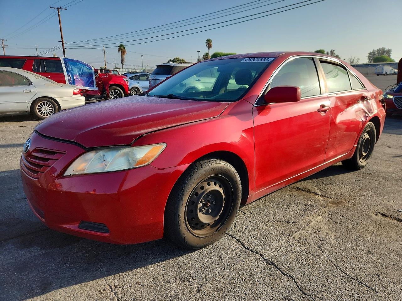 2008 Toyota Camry Le Red vin: 4T4BE46K08R047593
