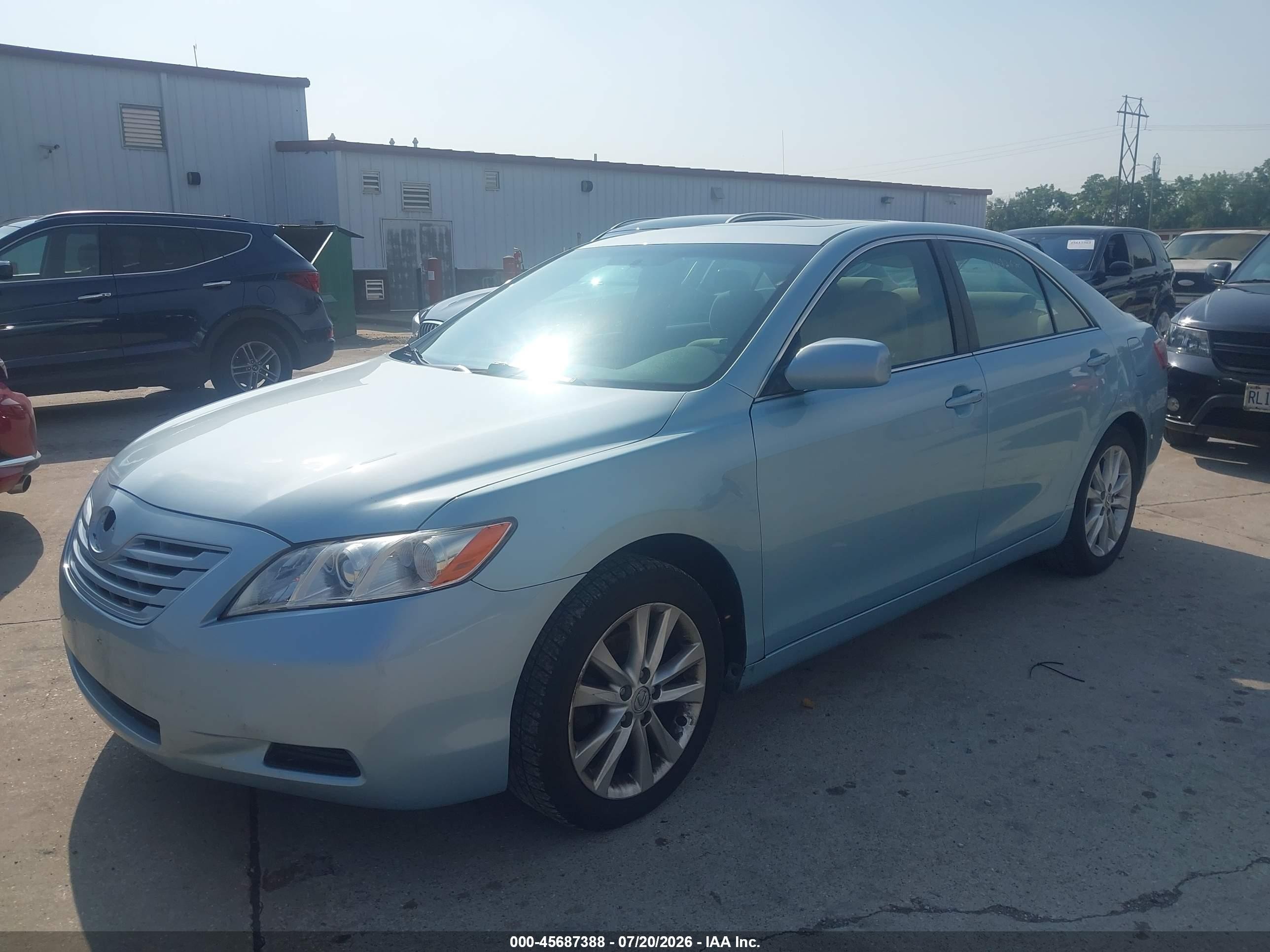 2009 Toyota Camry Le Light Blue vin: 4T4BE46K09R052570