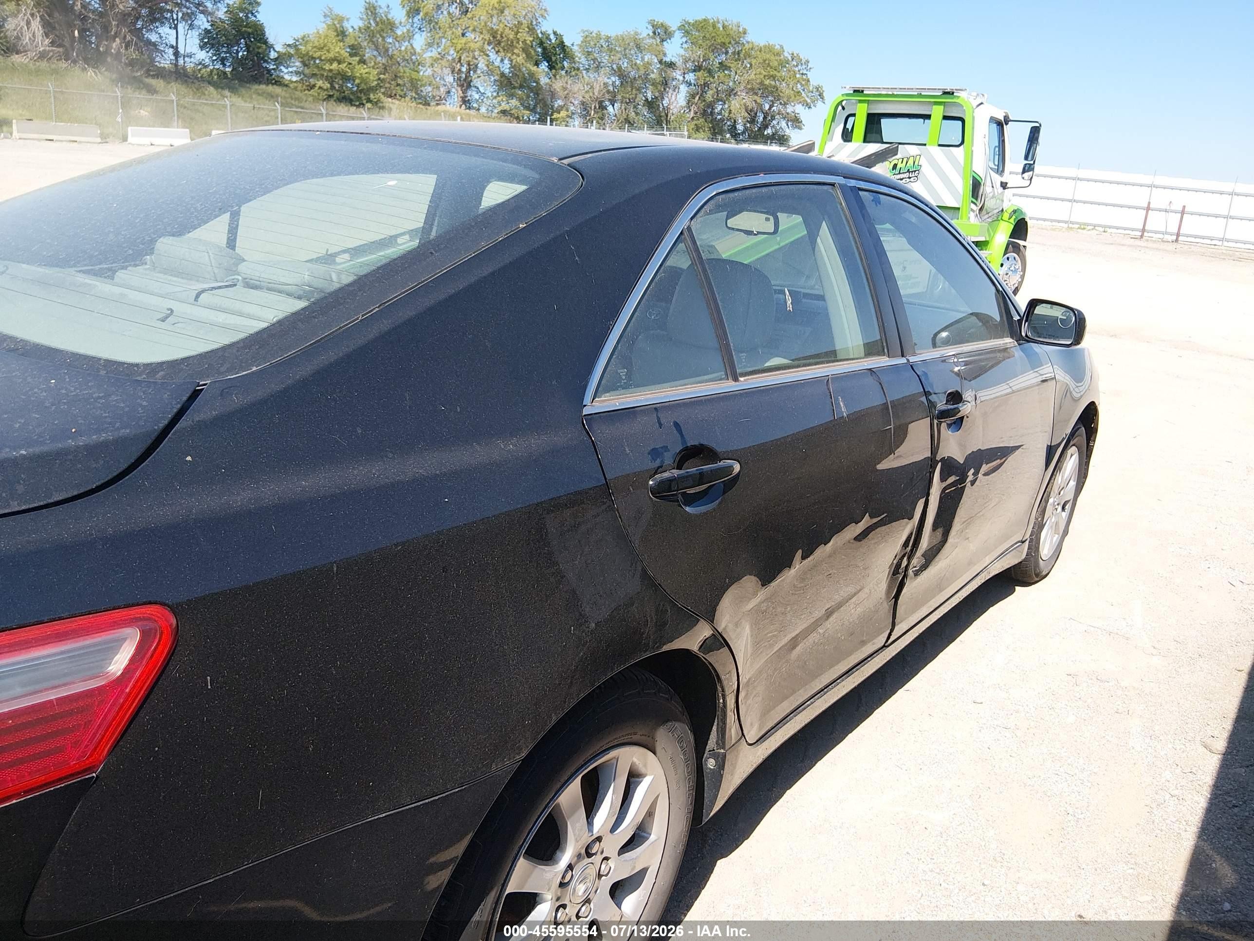 2009 Toyota Camry Xle Black vin: 4T4BE46K09R084967