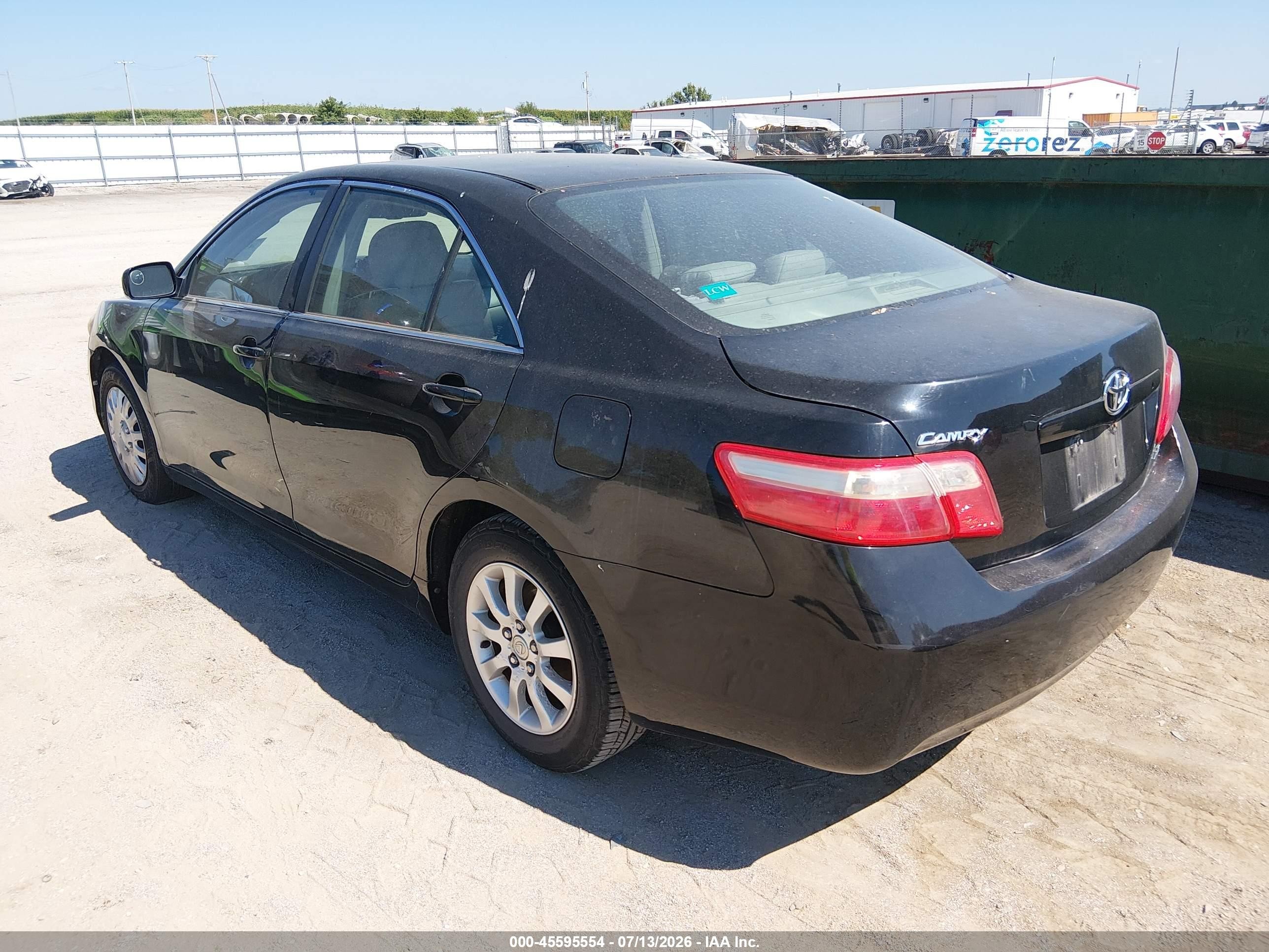 2009 Toyota Camry Xle Black vin: 4T4BE46K09R084967