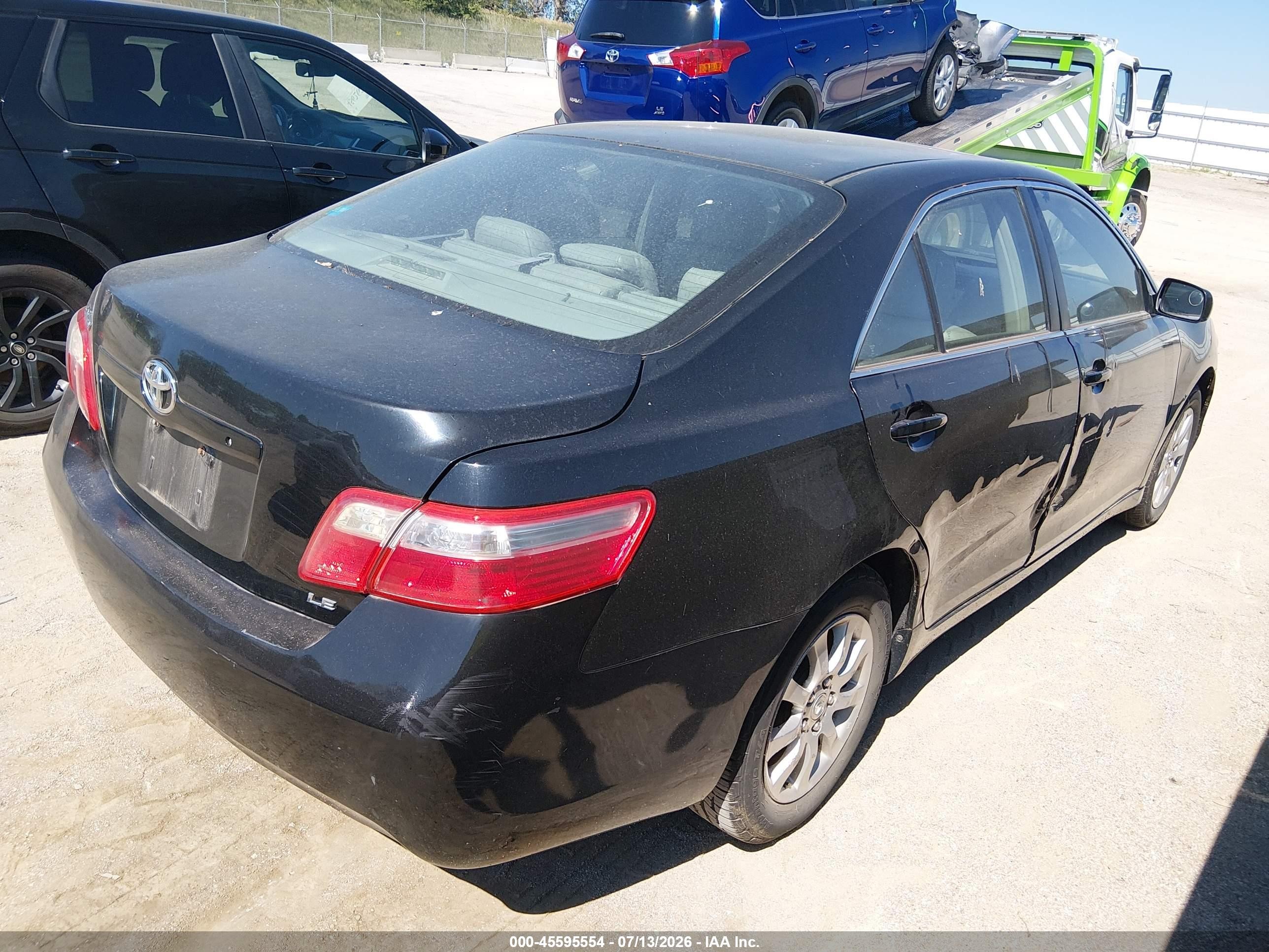 2009 Toyota Camry Xle Black vin: 4T4BE46K09R084967
