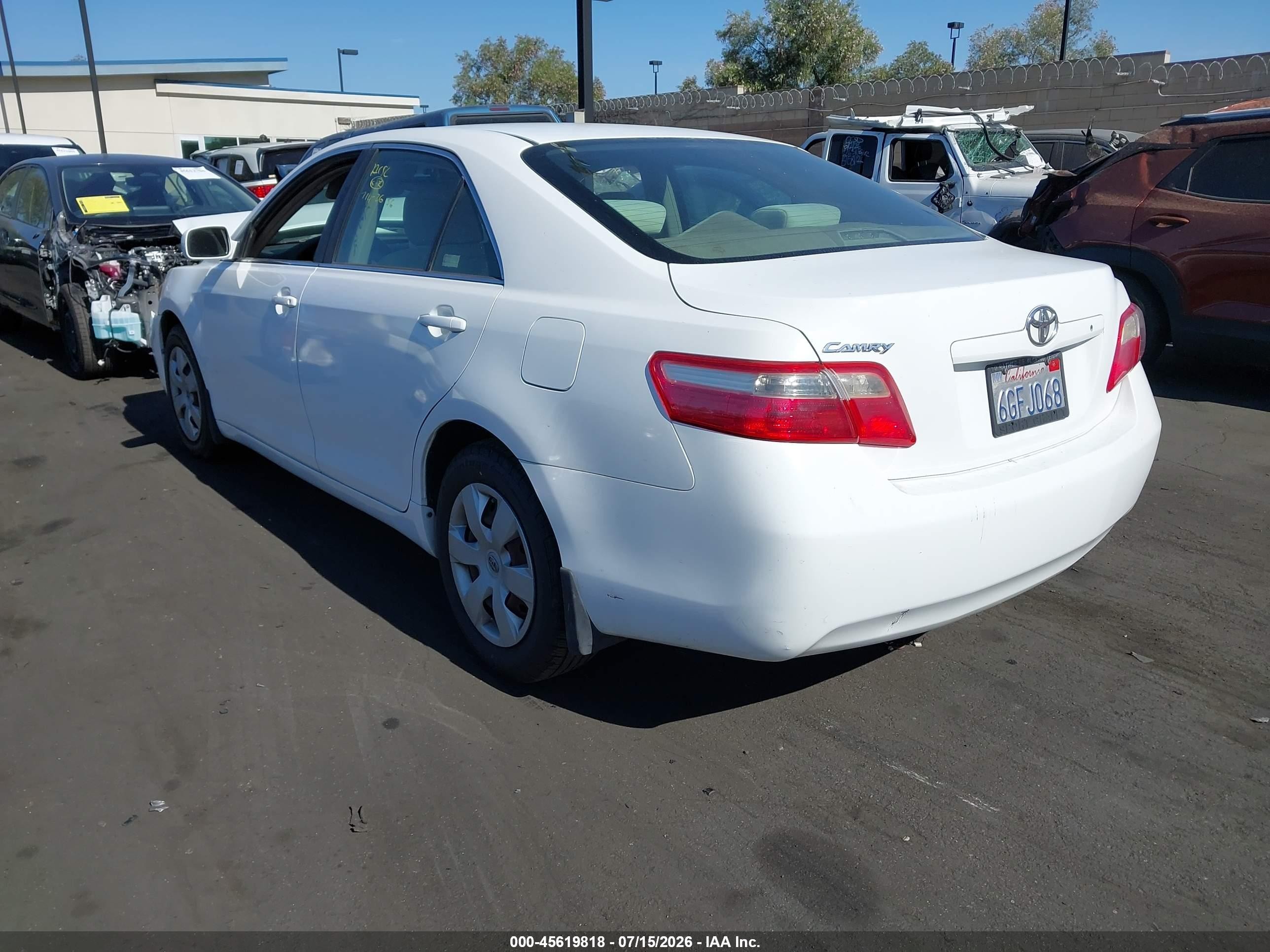 2009 Toyota Camry White vin: 4T4BE46K09R088436