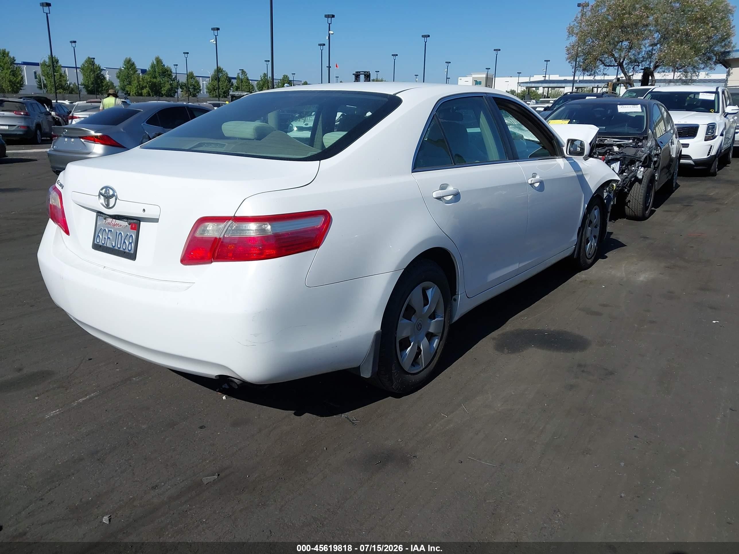2009 Toyota Camry White vin: 4T4BE46K09R088436