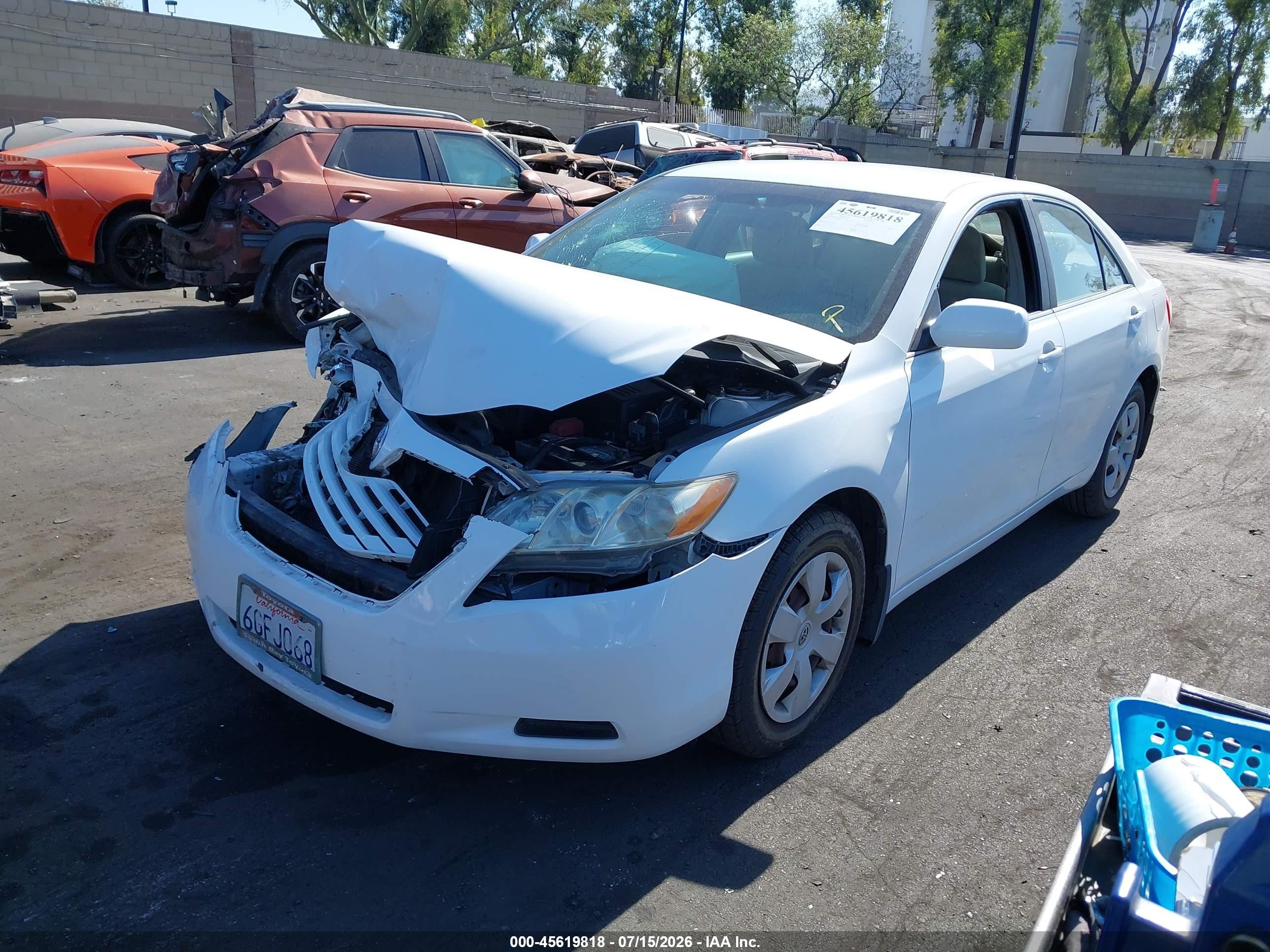 2009 Toyota Camry White vin: 4T4BE46K09R088436