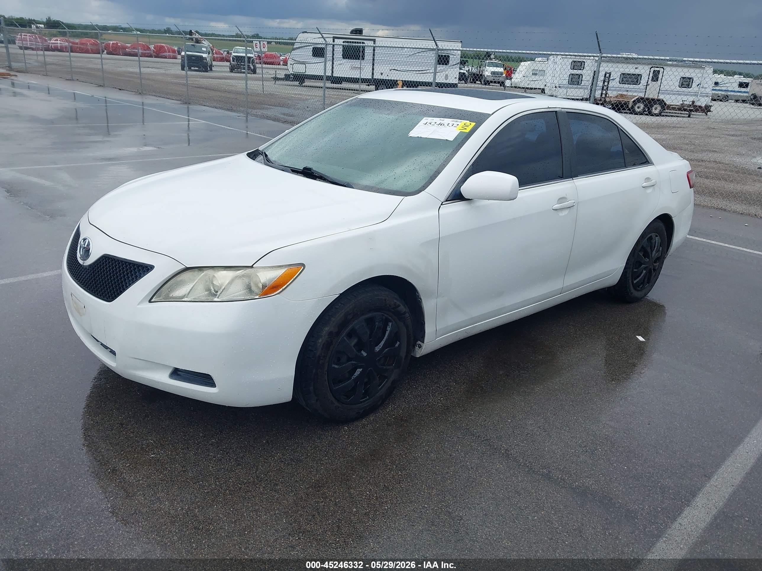 2009 Toyota Camry Le White vin: 4T4BE46K09R102495