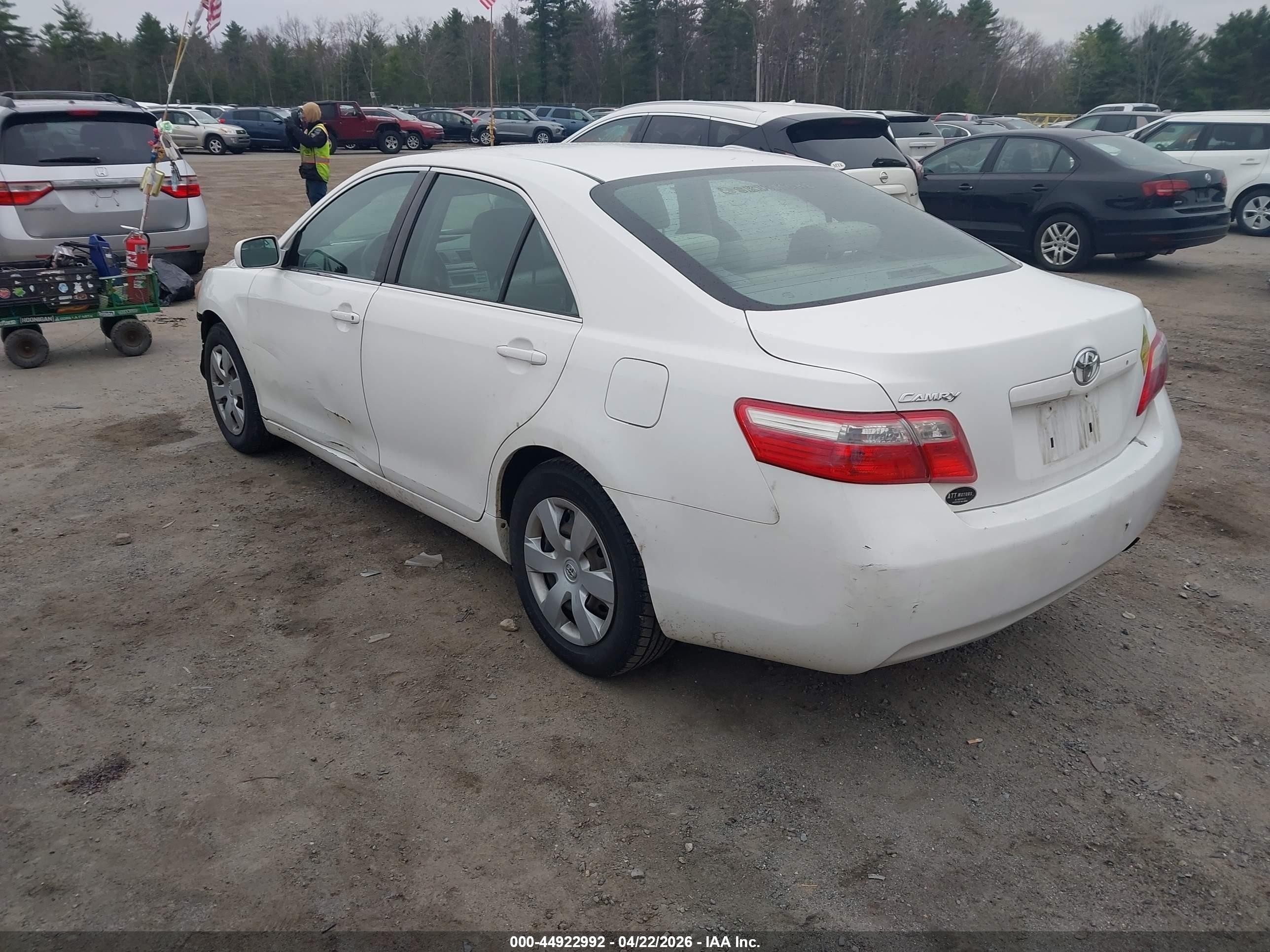 2009 Toyota Camry Белый vin: 4T4BE46K09R110760