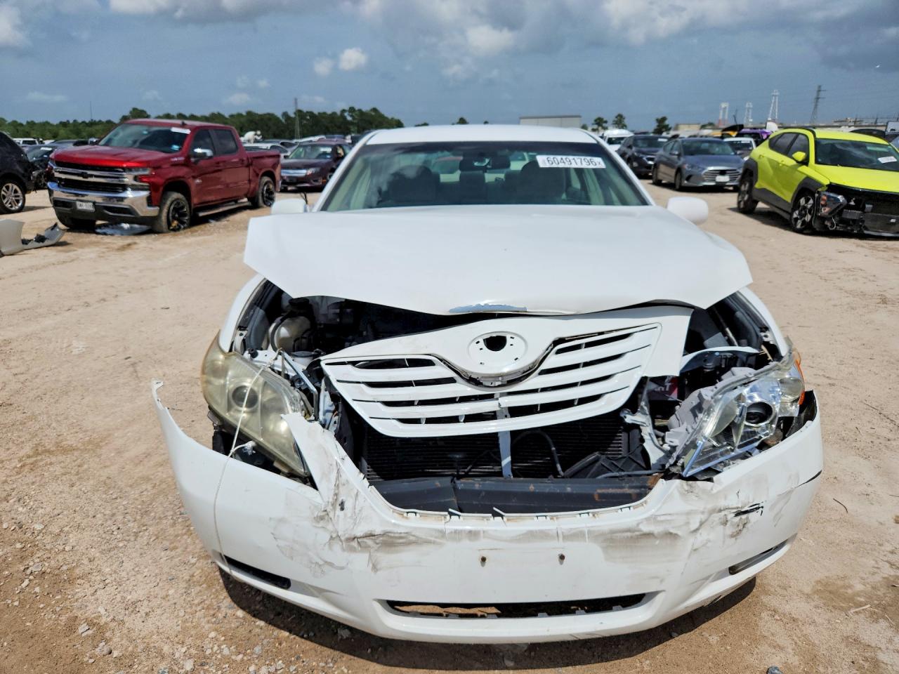 2007 Toyota Camry Le White vin: 4T4BE46K17R008963