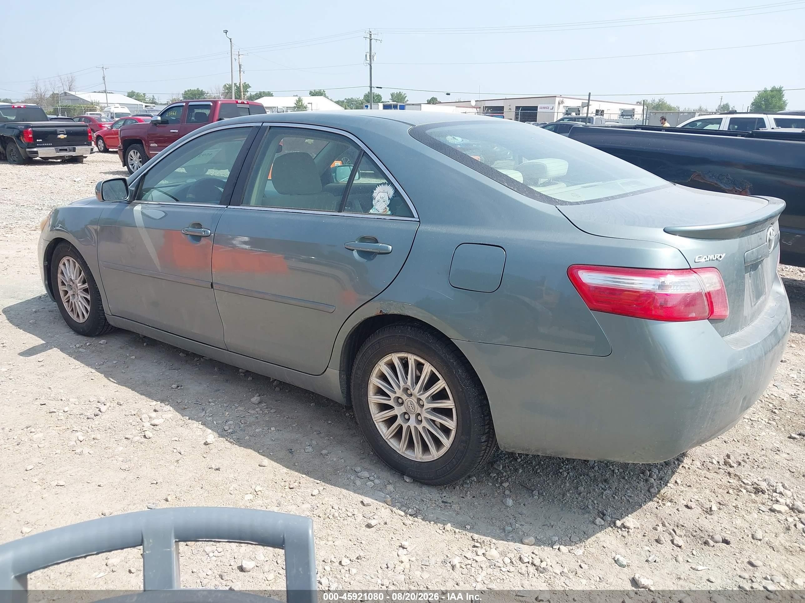 2007 Toyota Camry Le Light Blue vin: 4T4BE46K17R009451