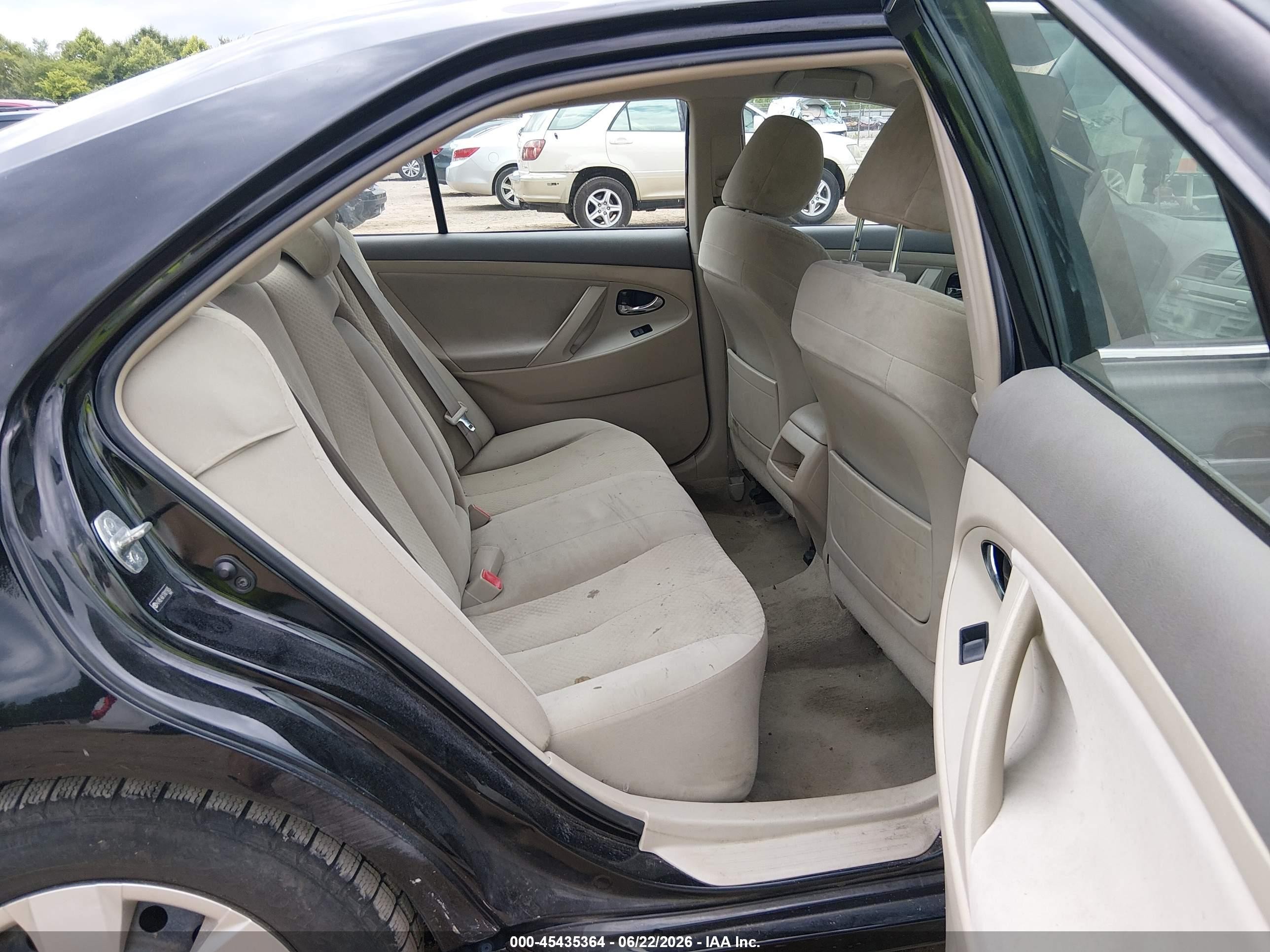 2007 Toyota Camry Le Black vin: 4T4BE46K17R011605