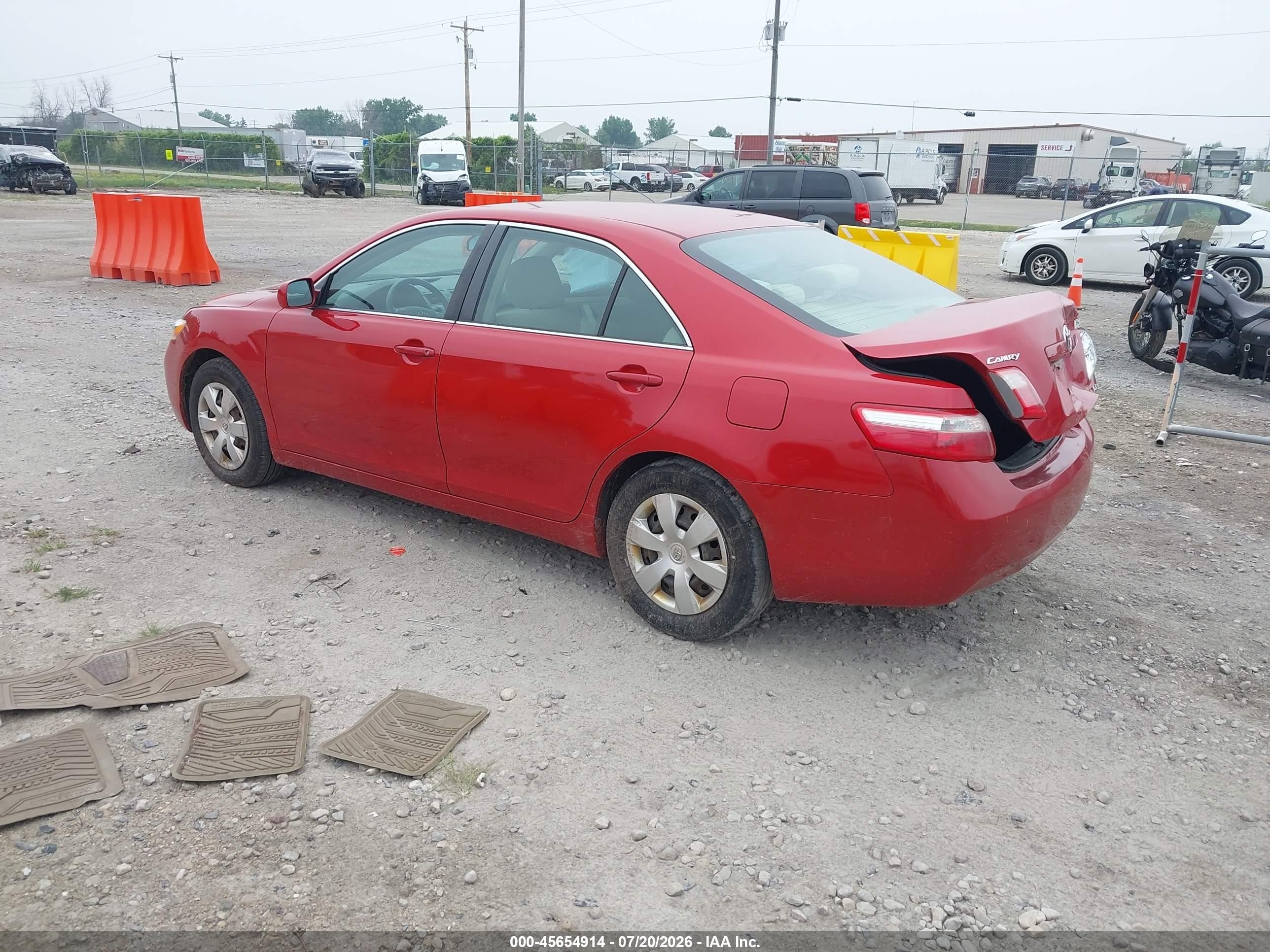 2009 Toyota Camry Le Красный vin: 4T4BE46K19R061553