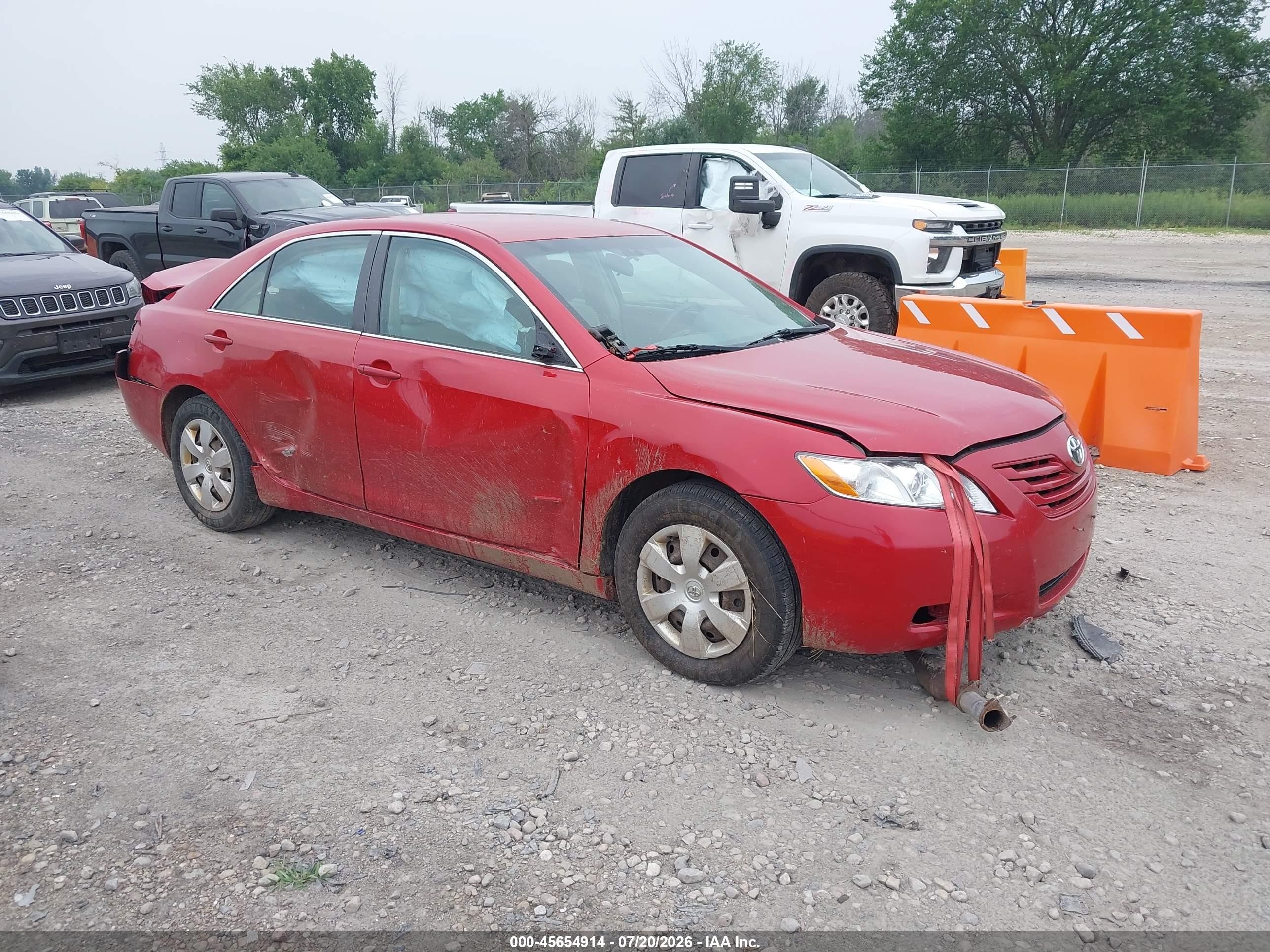 2009 Toyota Camry Le Red vin: 4T4BE46K19R061553
