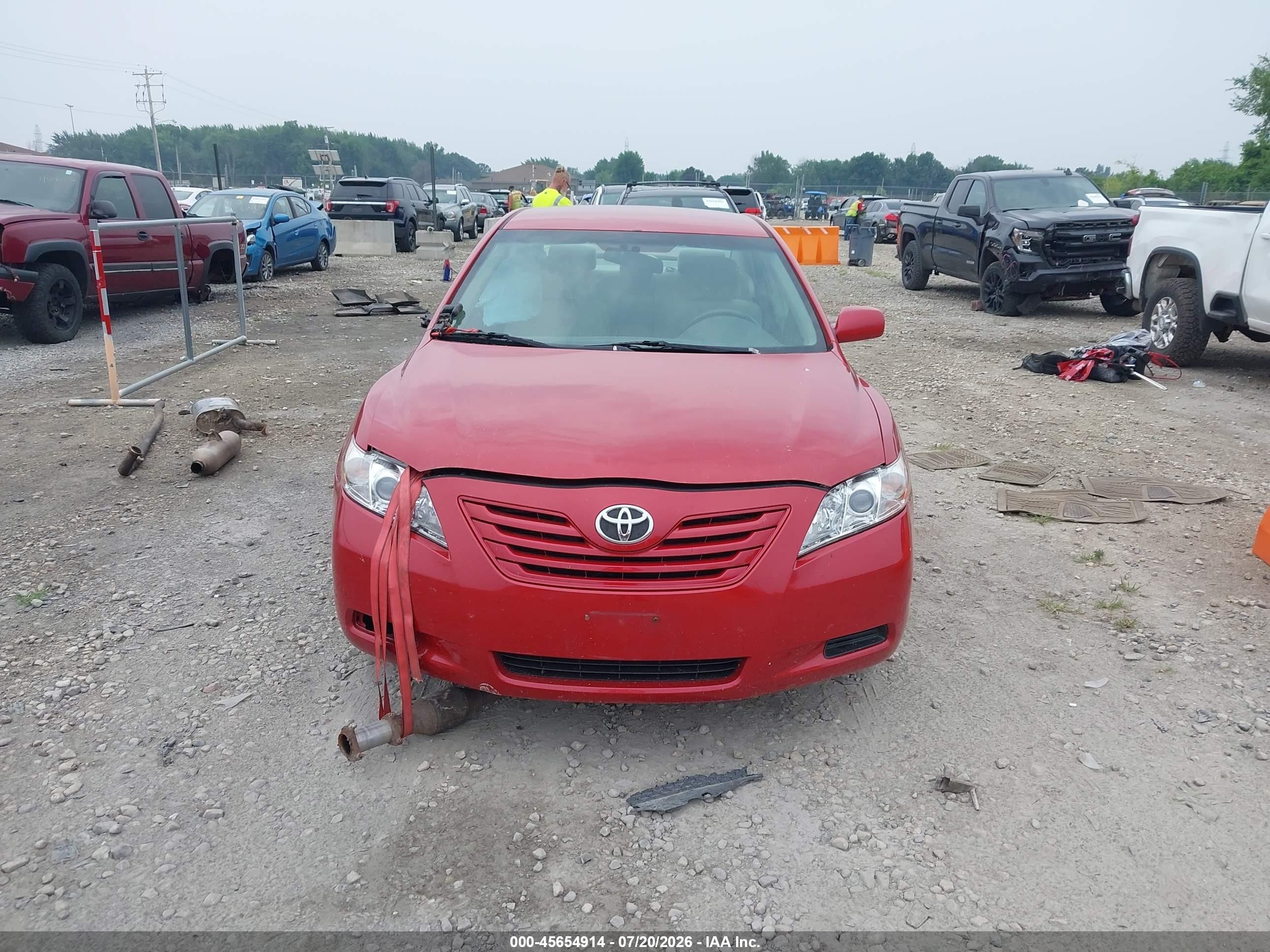 2009 Toyota Camry Le Красный vin: 4T4BE46K19R061553