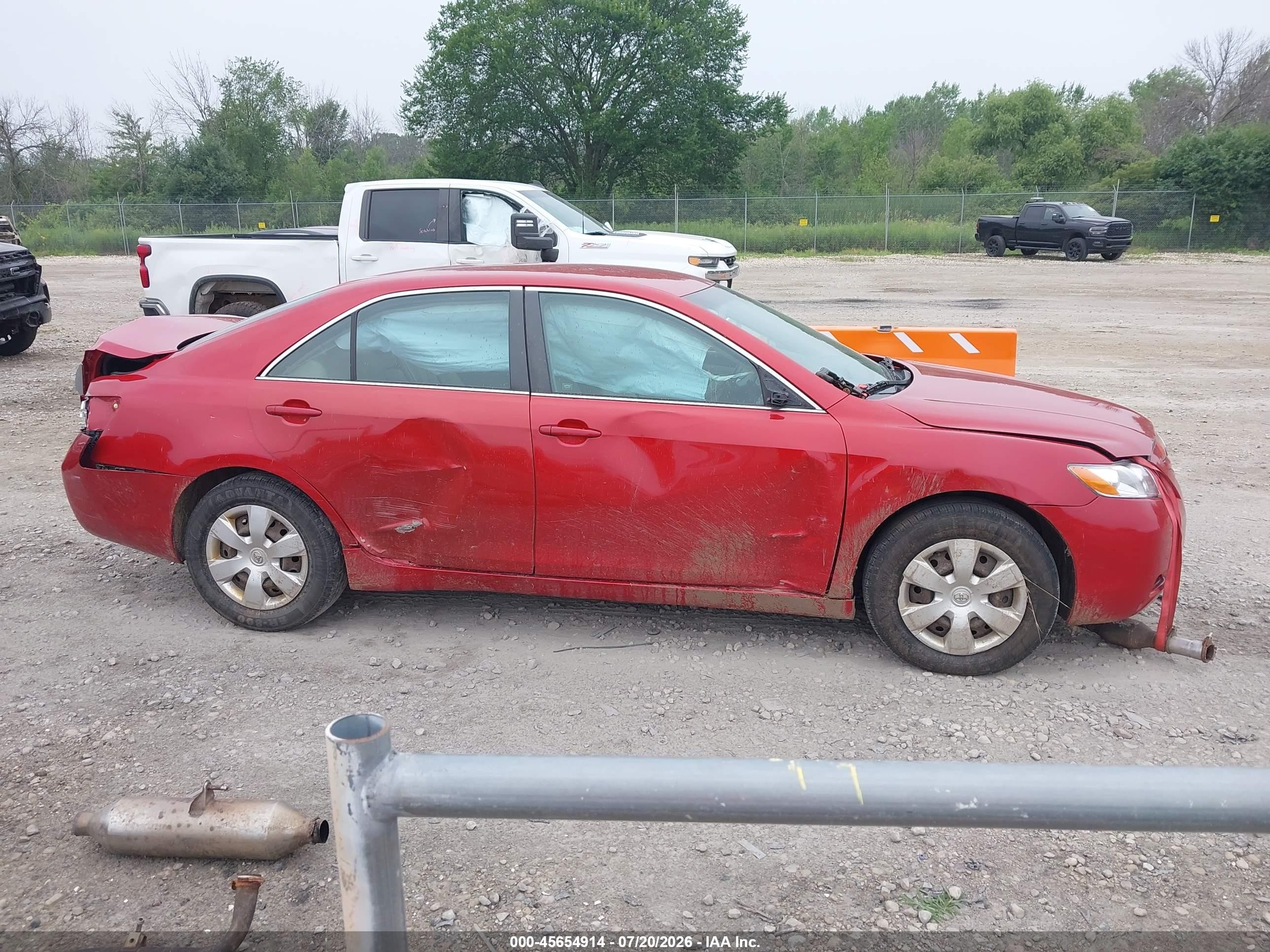 2009 Toyota Camry Le Красный vin: 4T4BE46K19R061553