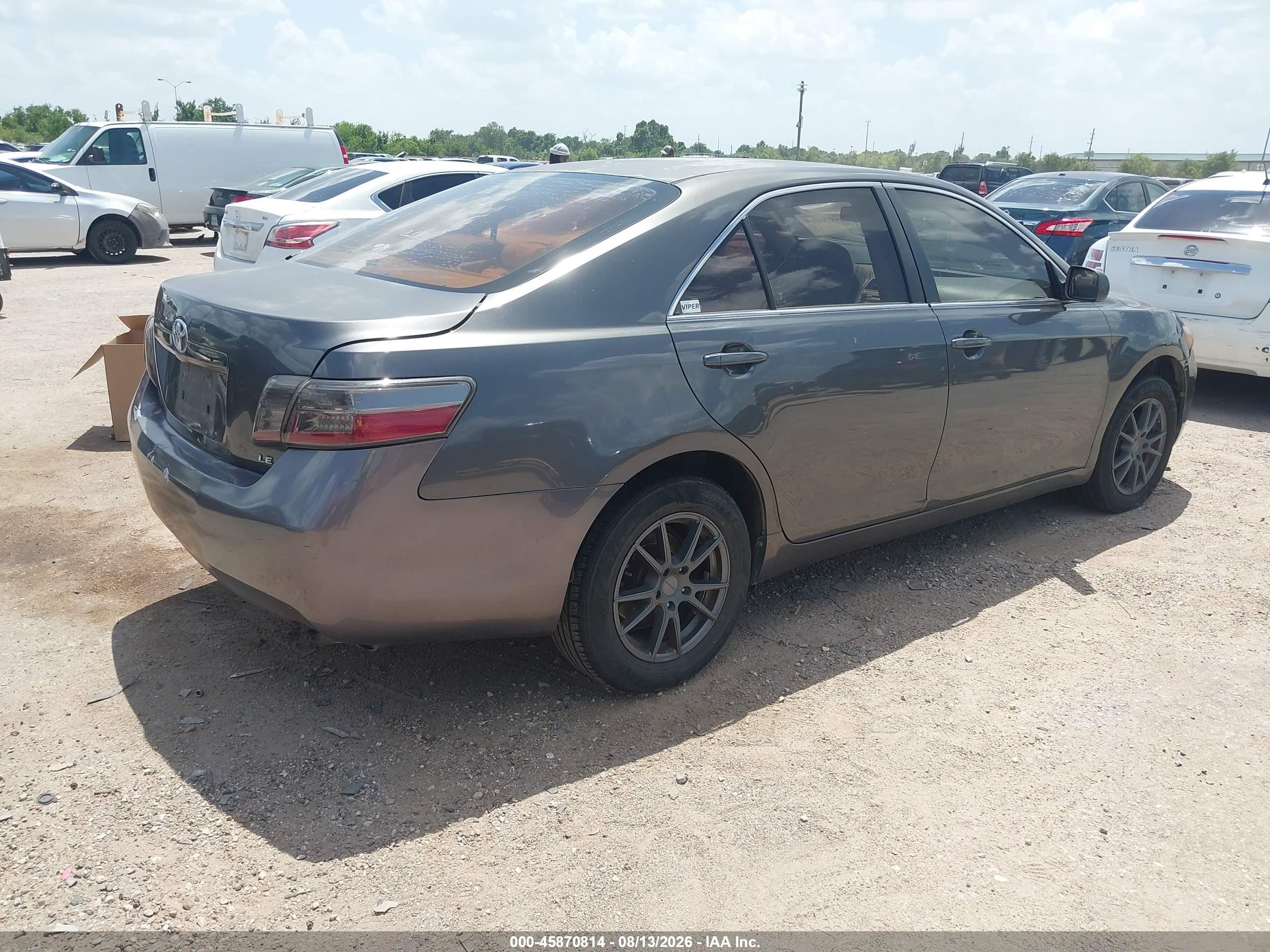 2009 Toyota Camry Le Gray vin: 4T4BE46K19R067773