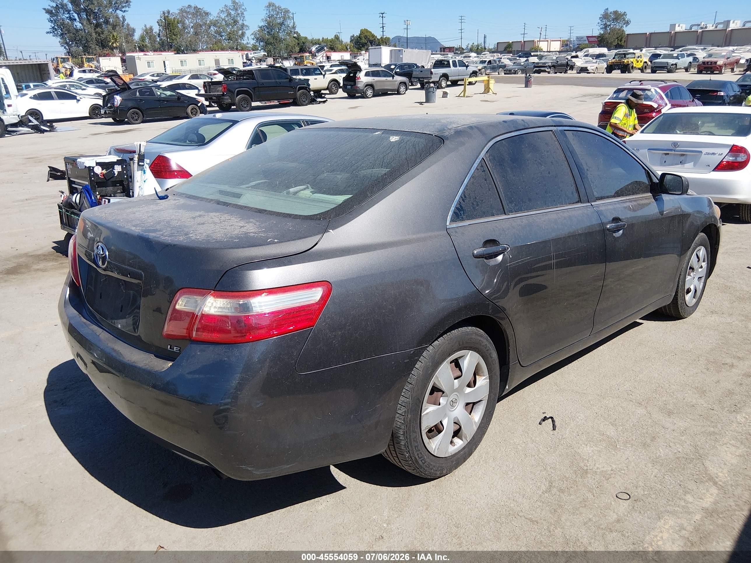 2009 Toyota Camry Le Серый vin: 4T4BE46K19R074108