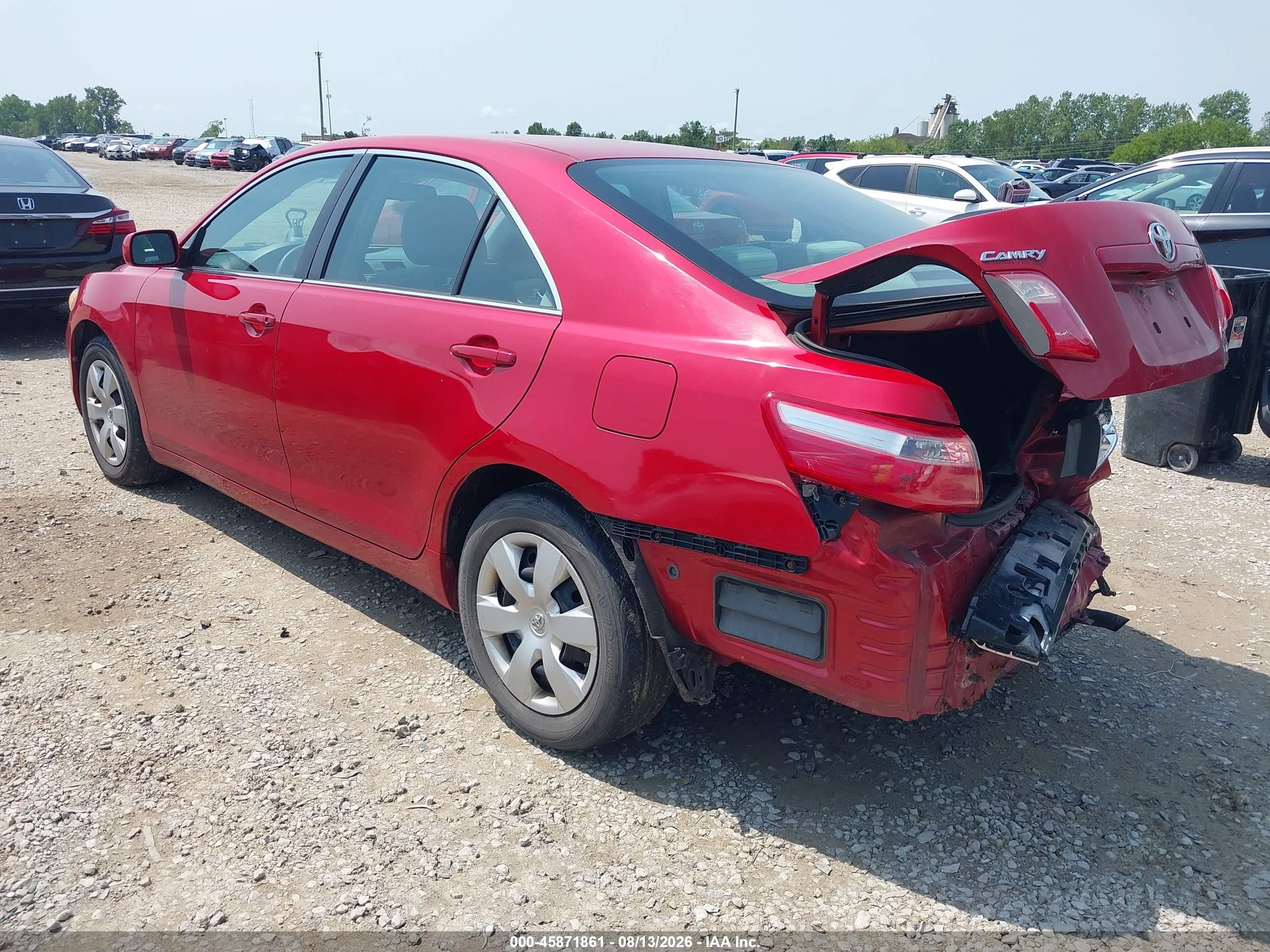 2009 Toyota Camry Le Красный vin: 4T4BE46K19R113800