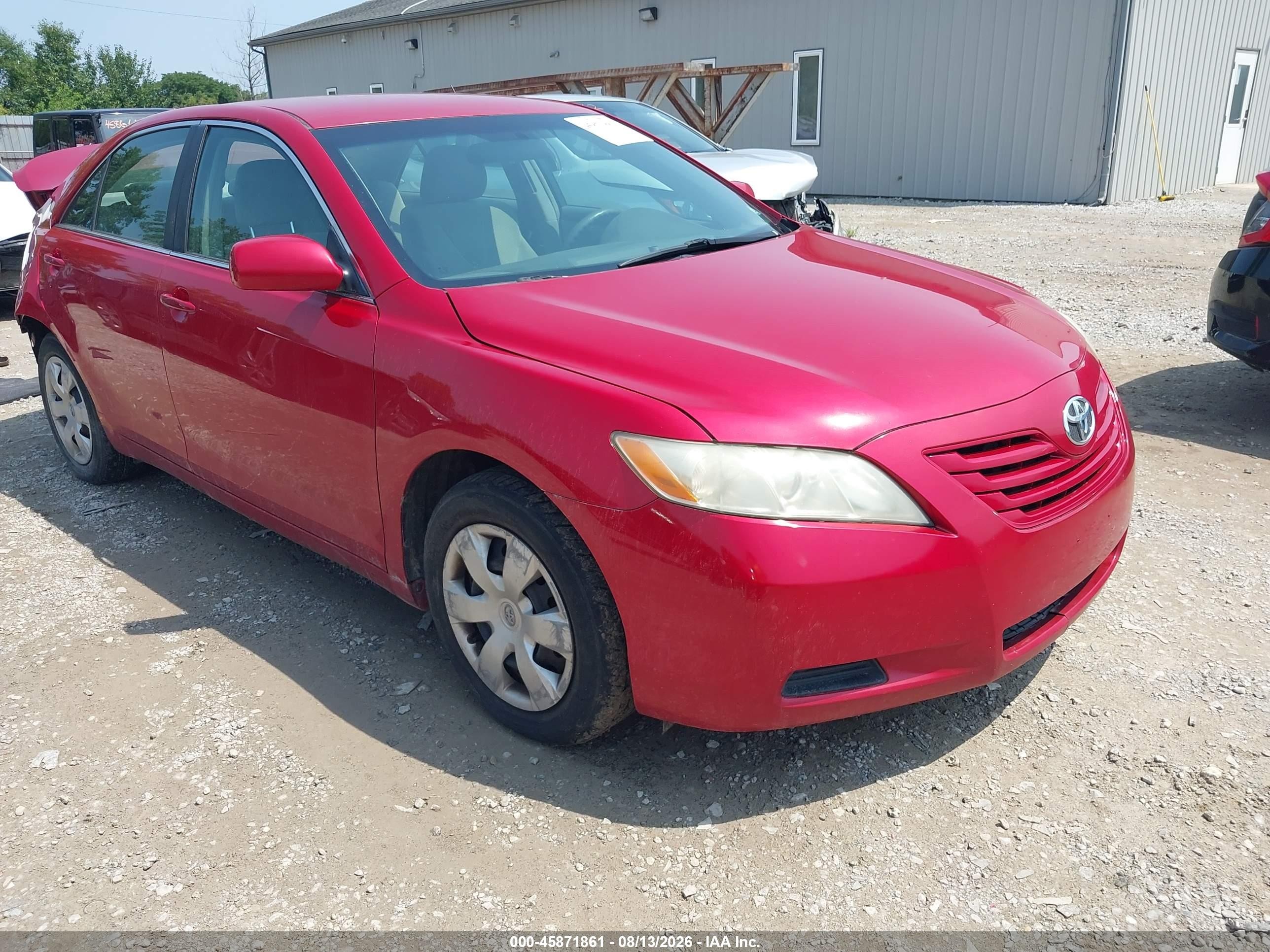 2009 Toyota Camry Le Red vin: 4T4BE46K19R113800