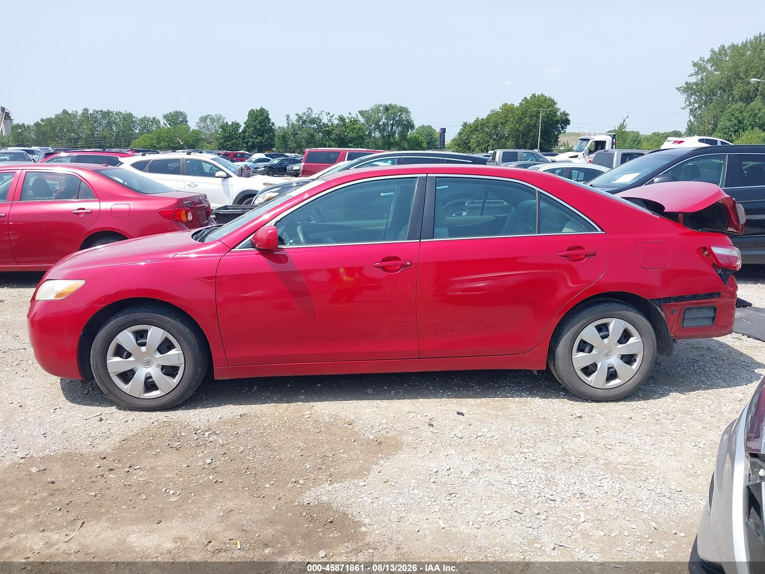2009 Toyota Camry Le Красный vin: 4T4BE46K19R113800