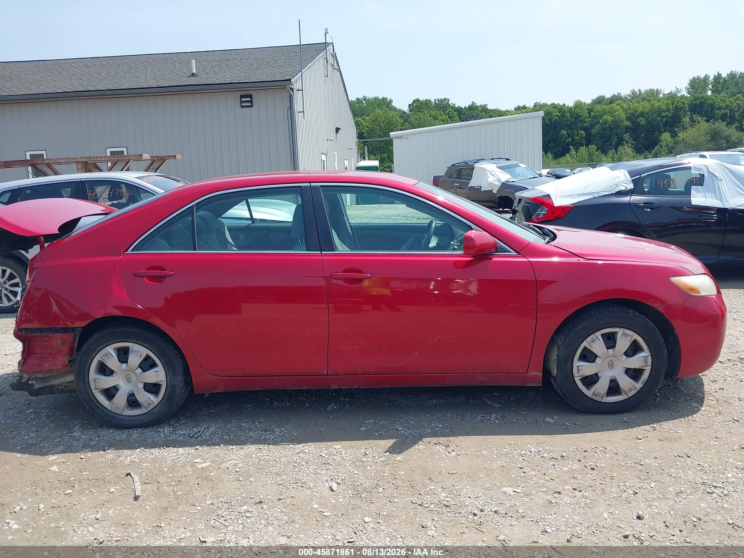 2009 Toyota Camry Le Красный vin: 4T4BE46K19R113800