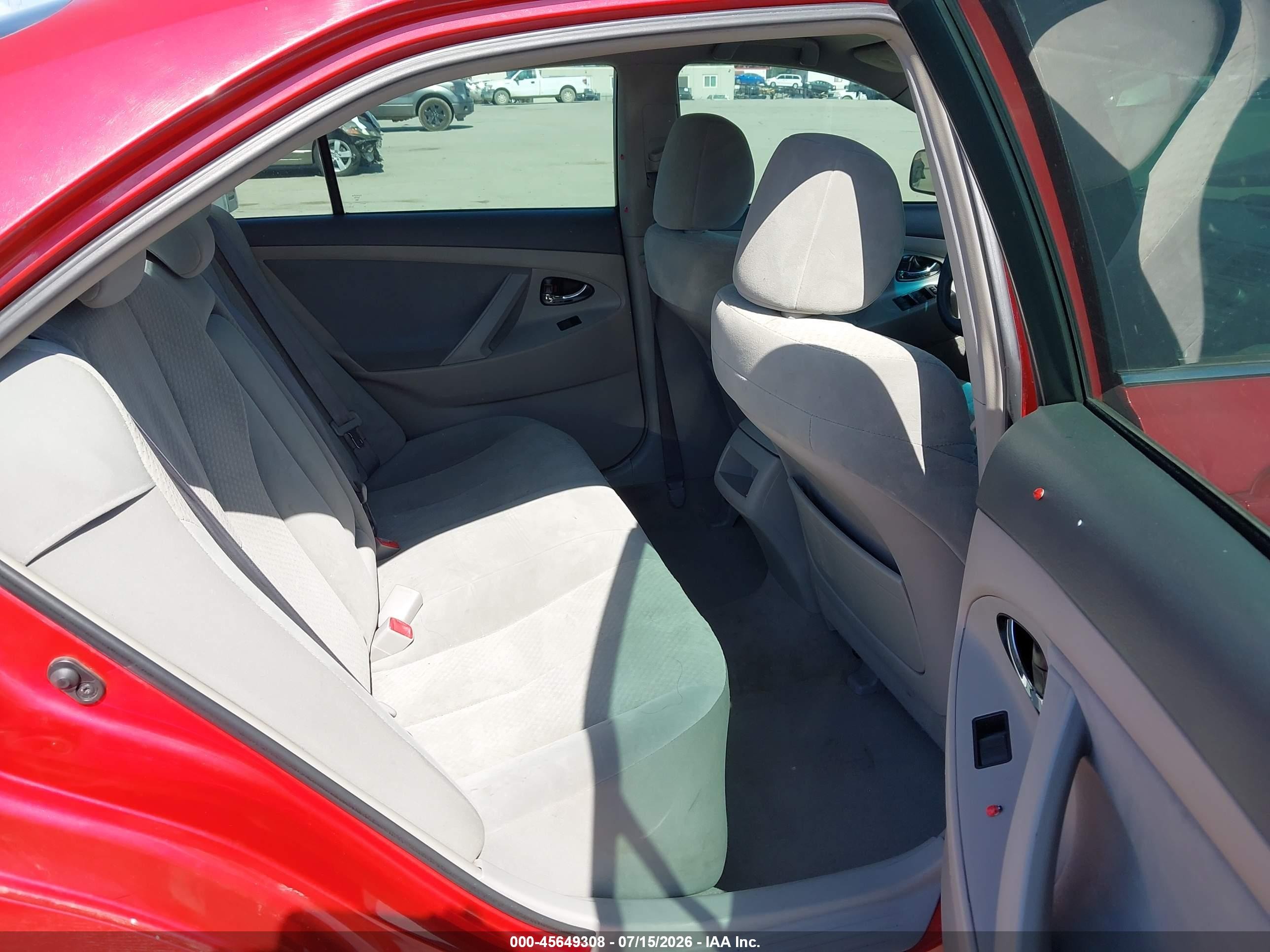 2009 Toyota Camry Le Красный vin: 4T4BE46K19R123078