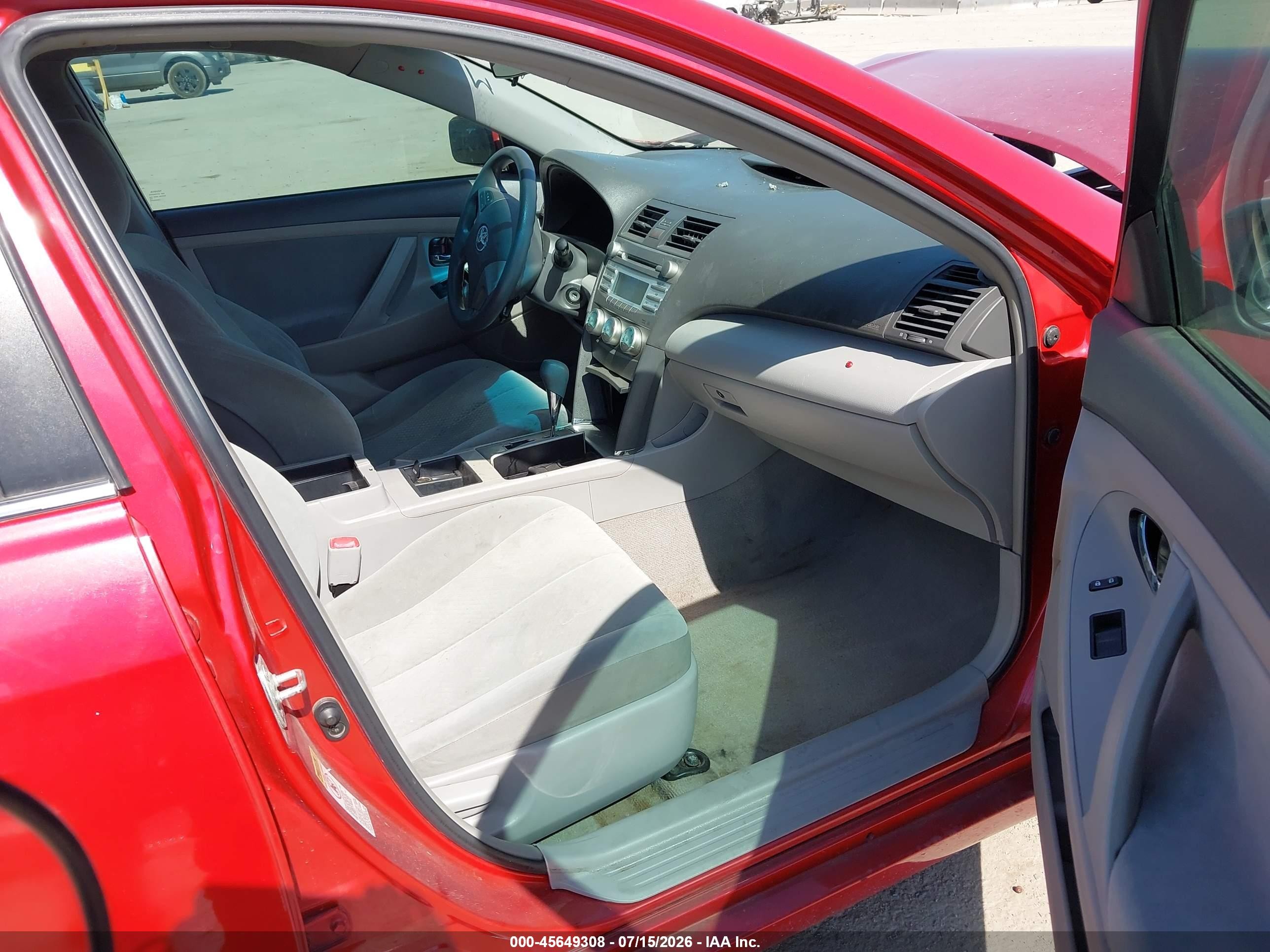 2009 Toyota Camry Le Красный vin: 4T4BE46K19R123078