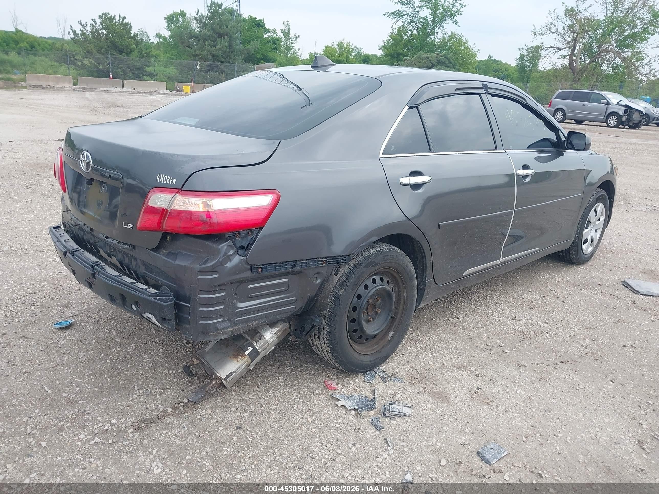 2009 Toyota Camry Le Gray vin: 4T4BE46K19R132413