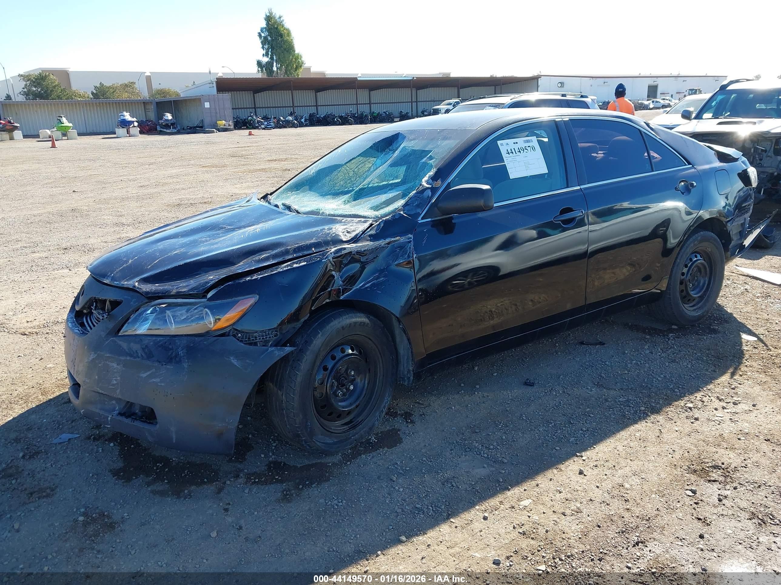 2007 Toyota Camry Le Black vin: 4T4BE46K27R006509