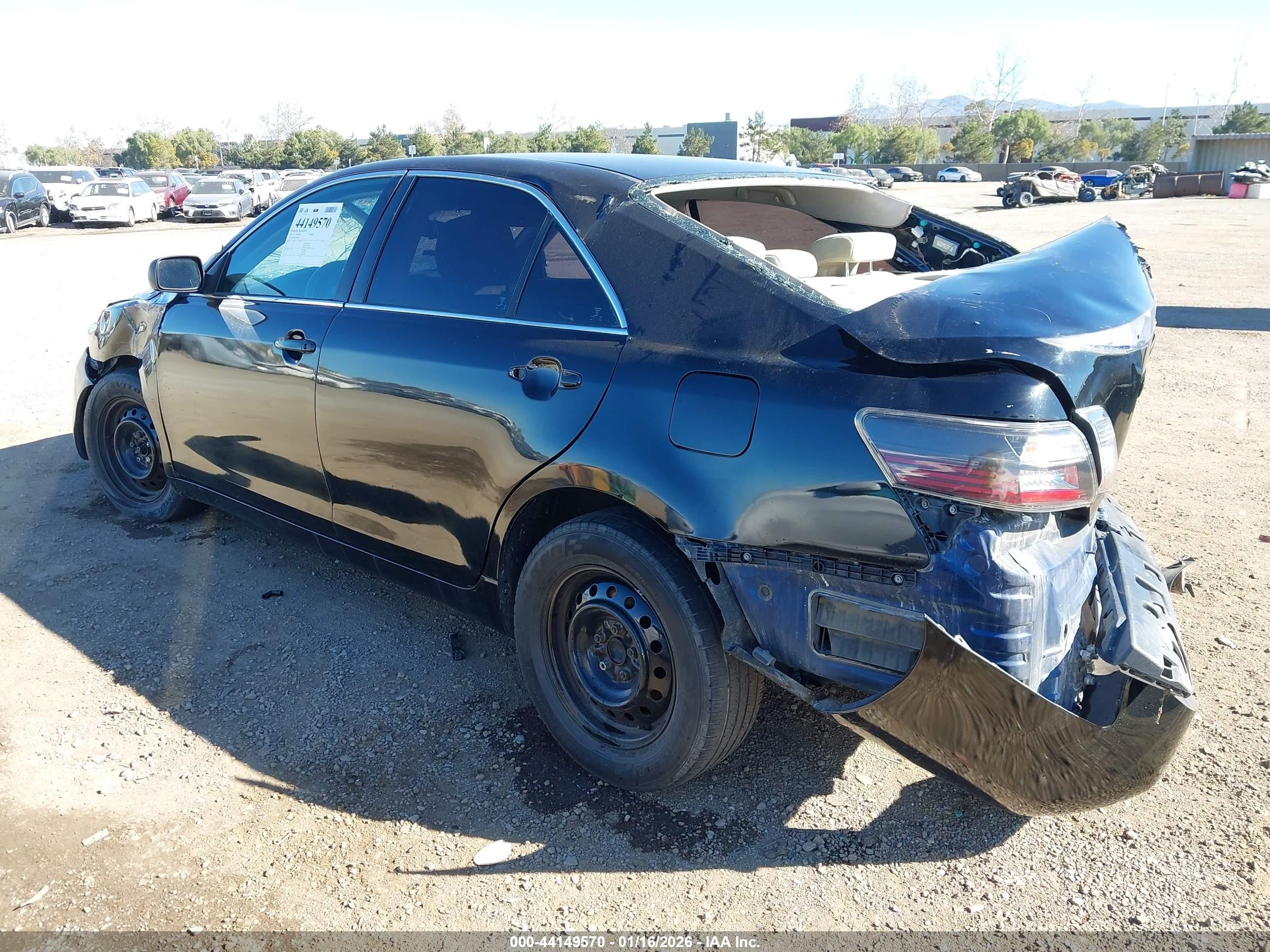 2007 Toyota Camry Le Black vin: 4T4BE46K27R006509