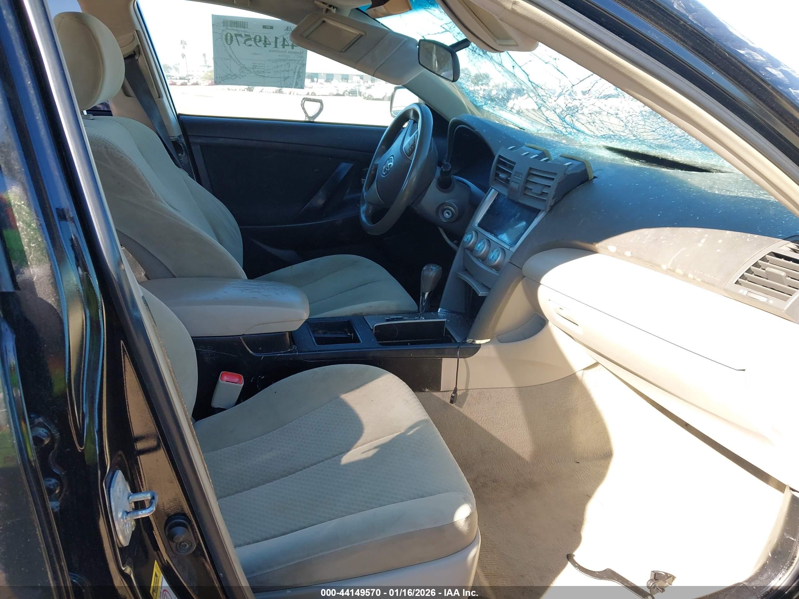 2007 Toyota Camry Le Black vin: 4T4BE46K27R006509