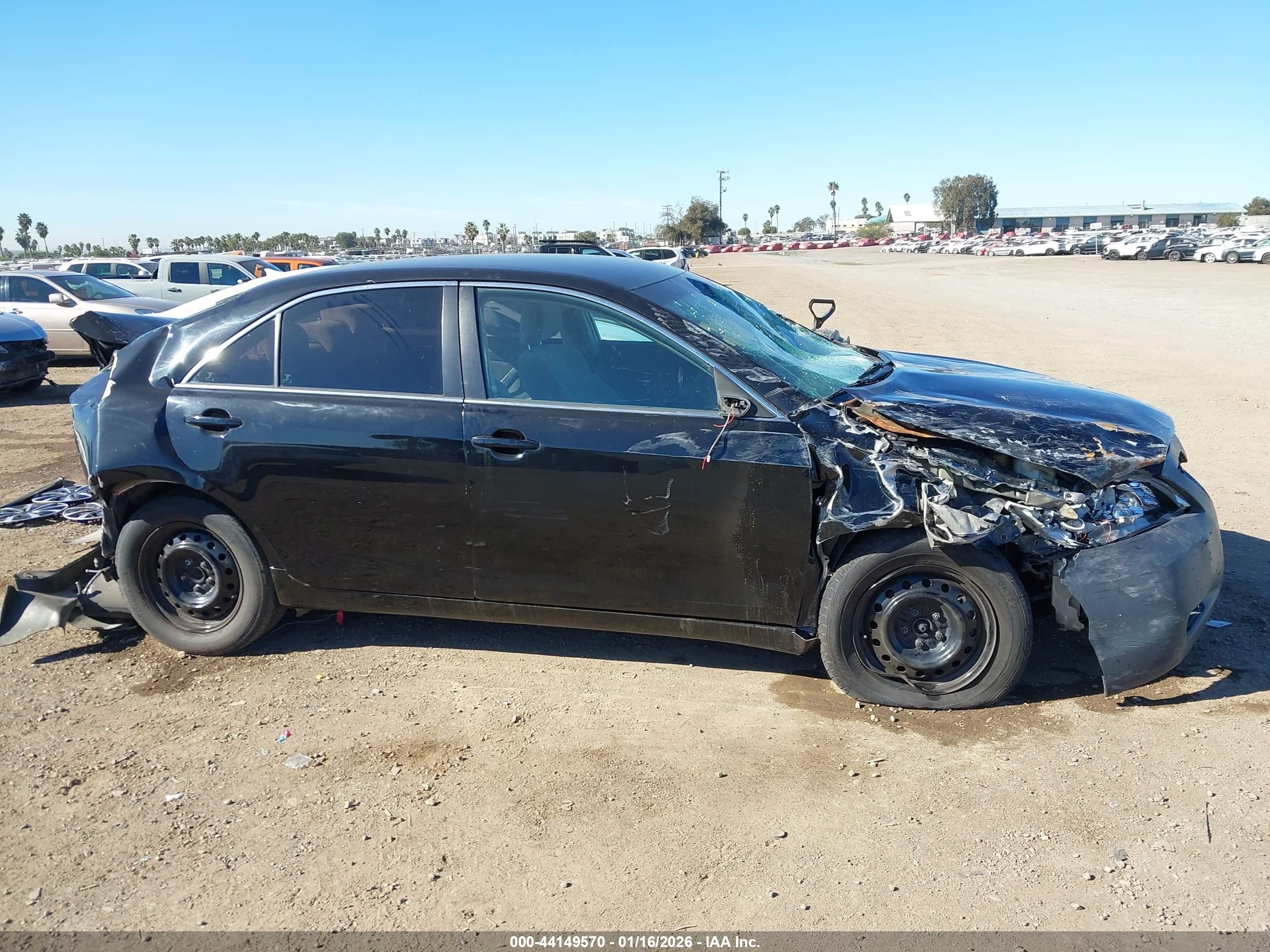 2007 Toyota Camry Le Black vin: 4T4BE46K27R006509