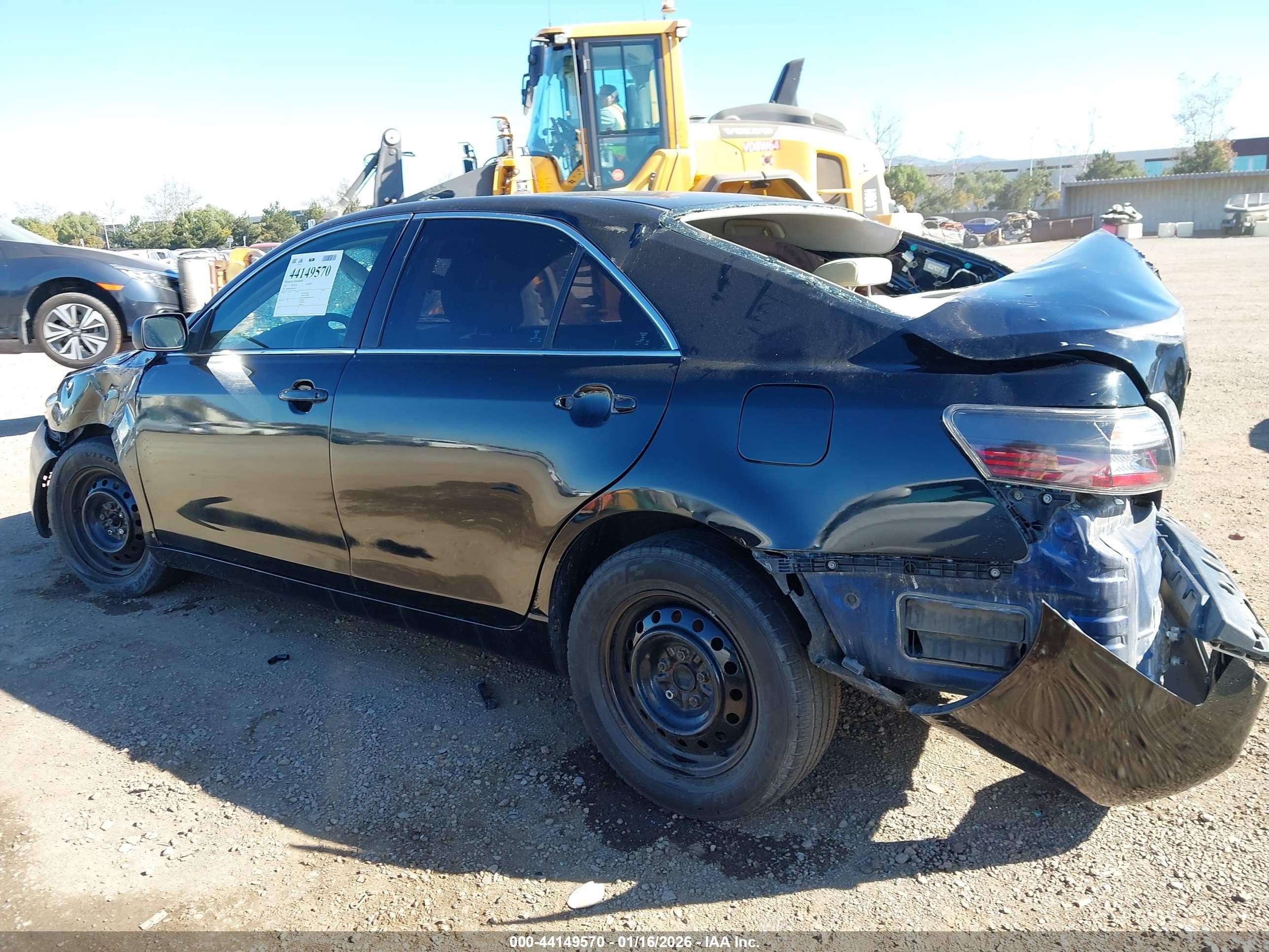 2007 Toyota Camry Le Black vin: 4T4BE46K27R006509