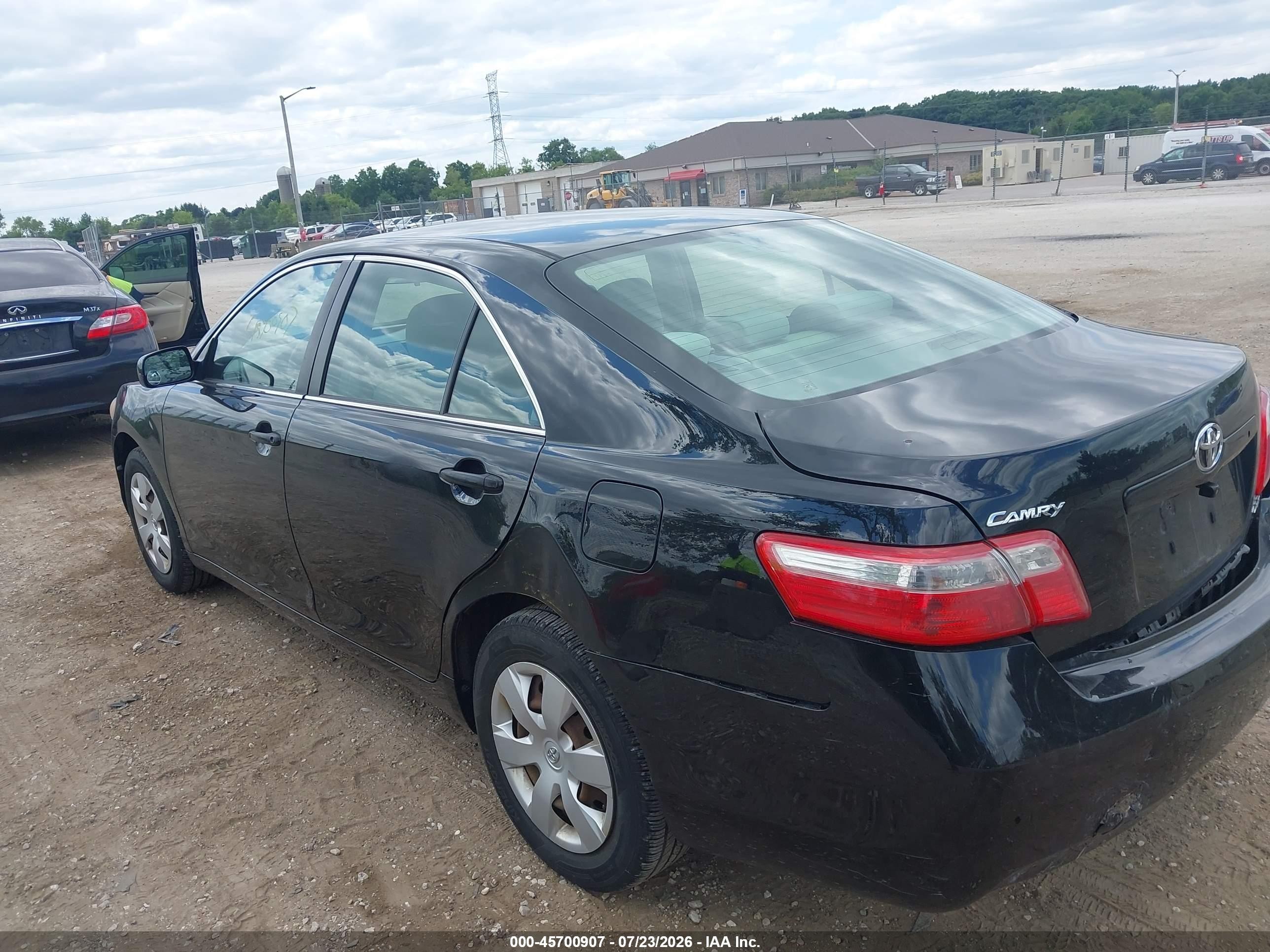 2007 Toyota Camry Le Black vin: 4T4BE46K27R006655