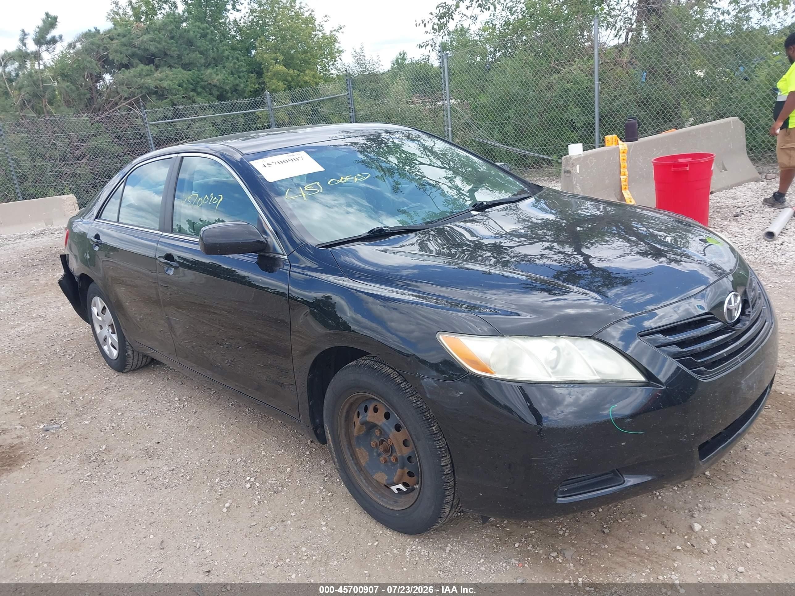 2007 Toyota Camry Le Black vin: 4T4BE46K27R006655