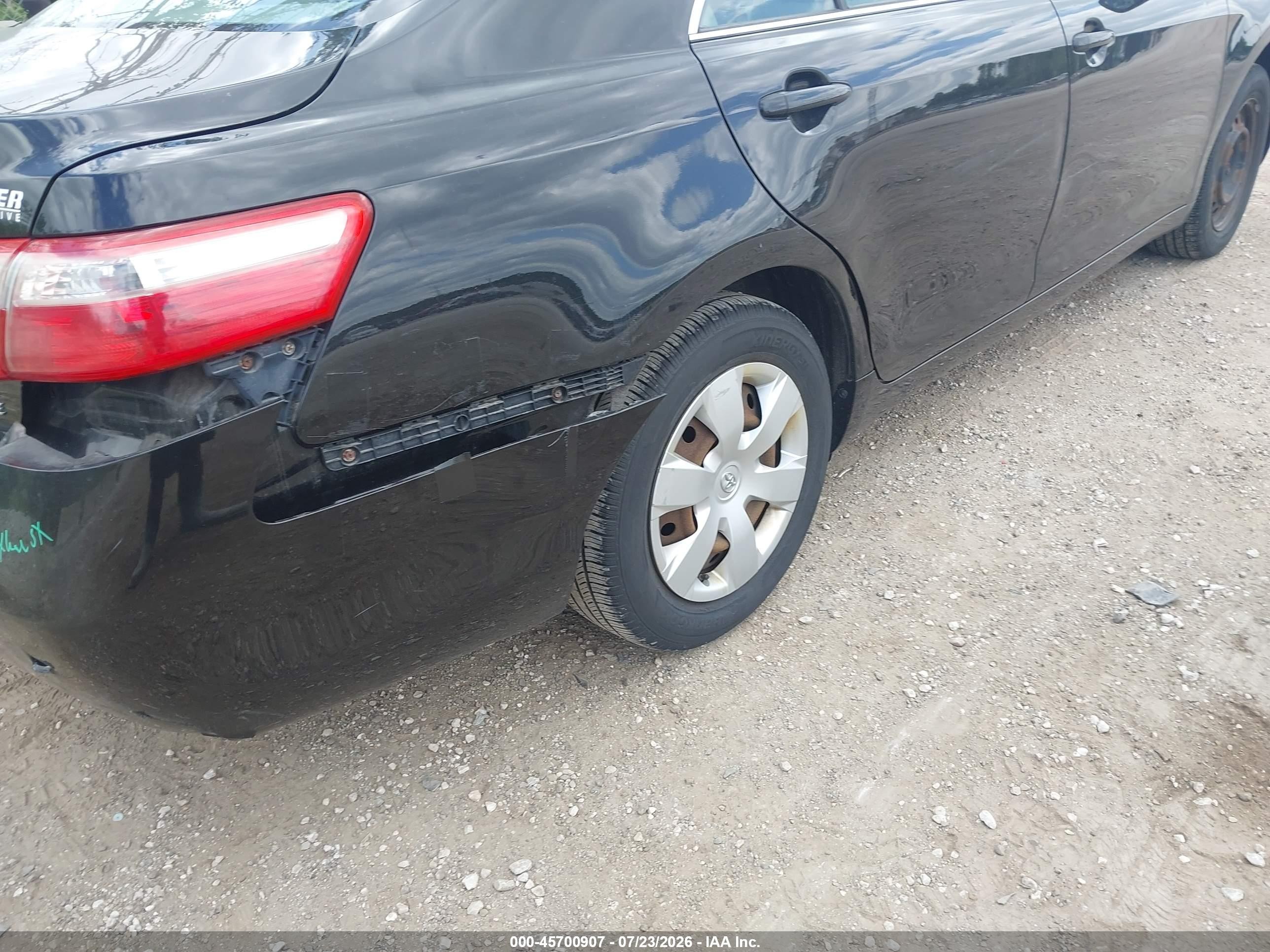 2007 Toyota Camry Le Black vin: 4T4BE46K27R006655