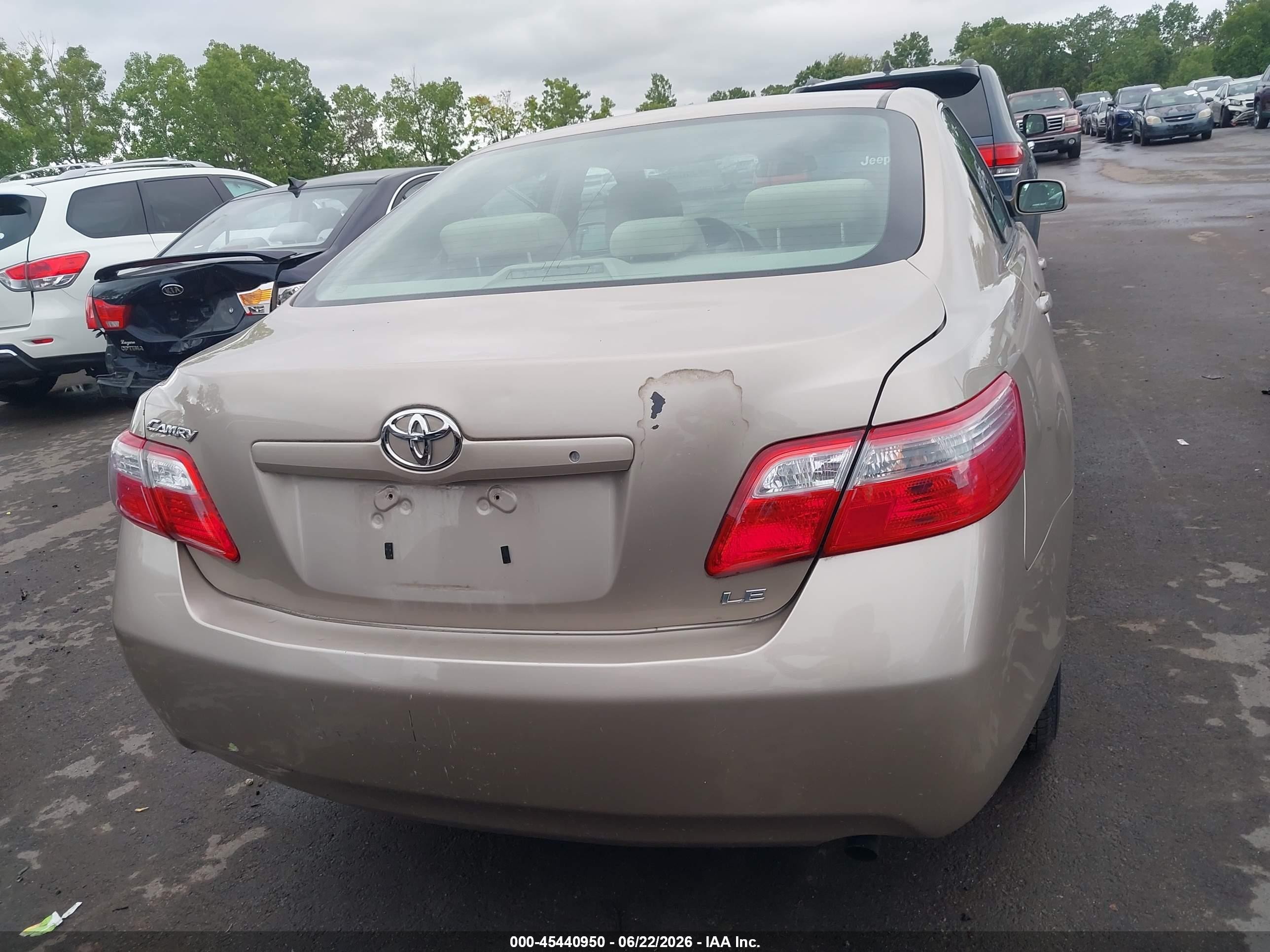 2009 Toyota Camry Le Beige vin: 4T4BE46K29R072142