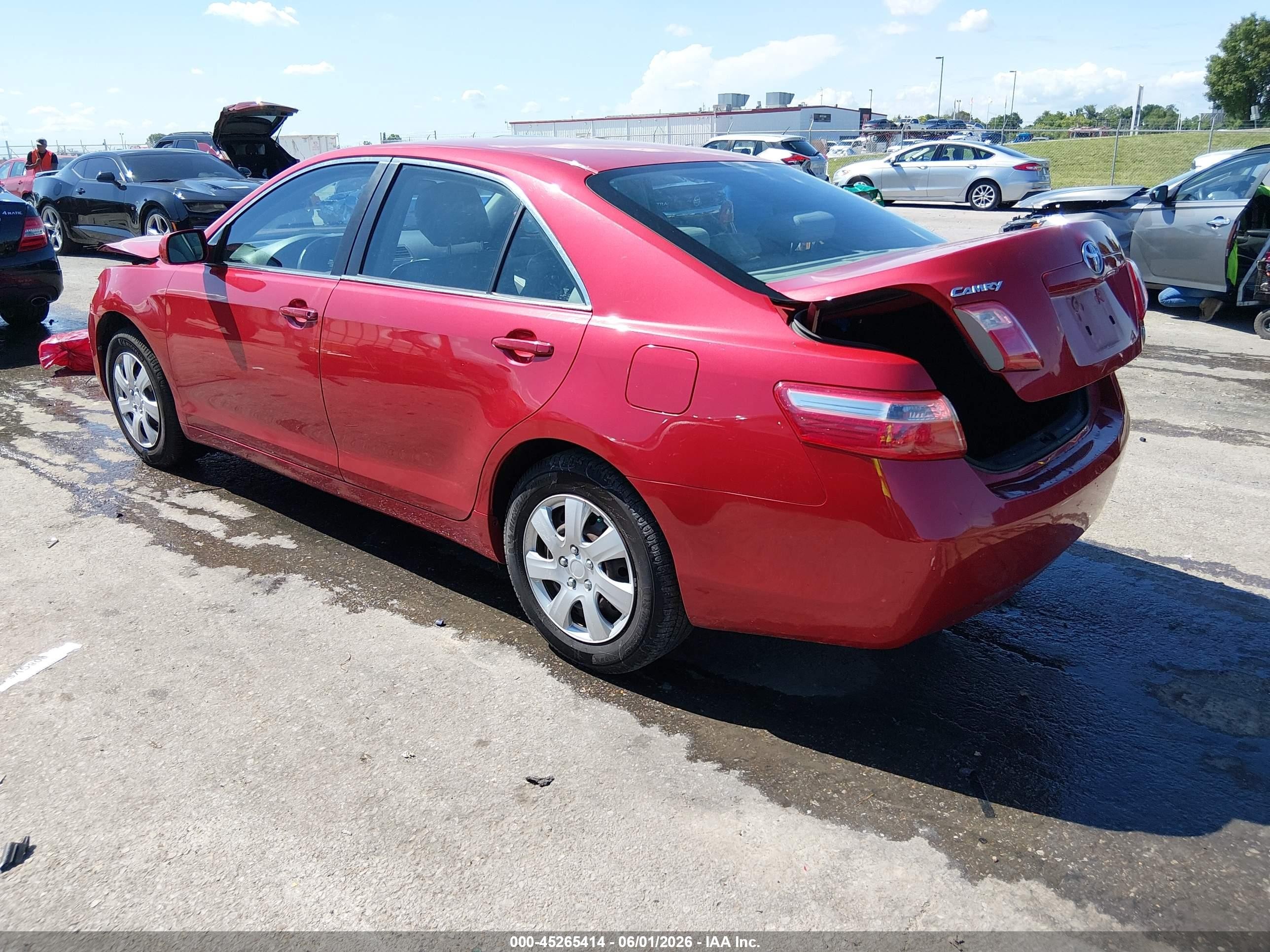 2009 Toyota Camry Le Красный vin: 4T4BE46K29R098966