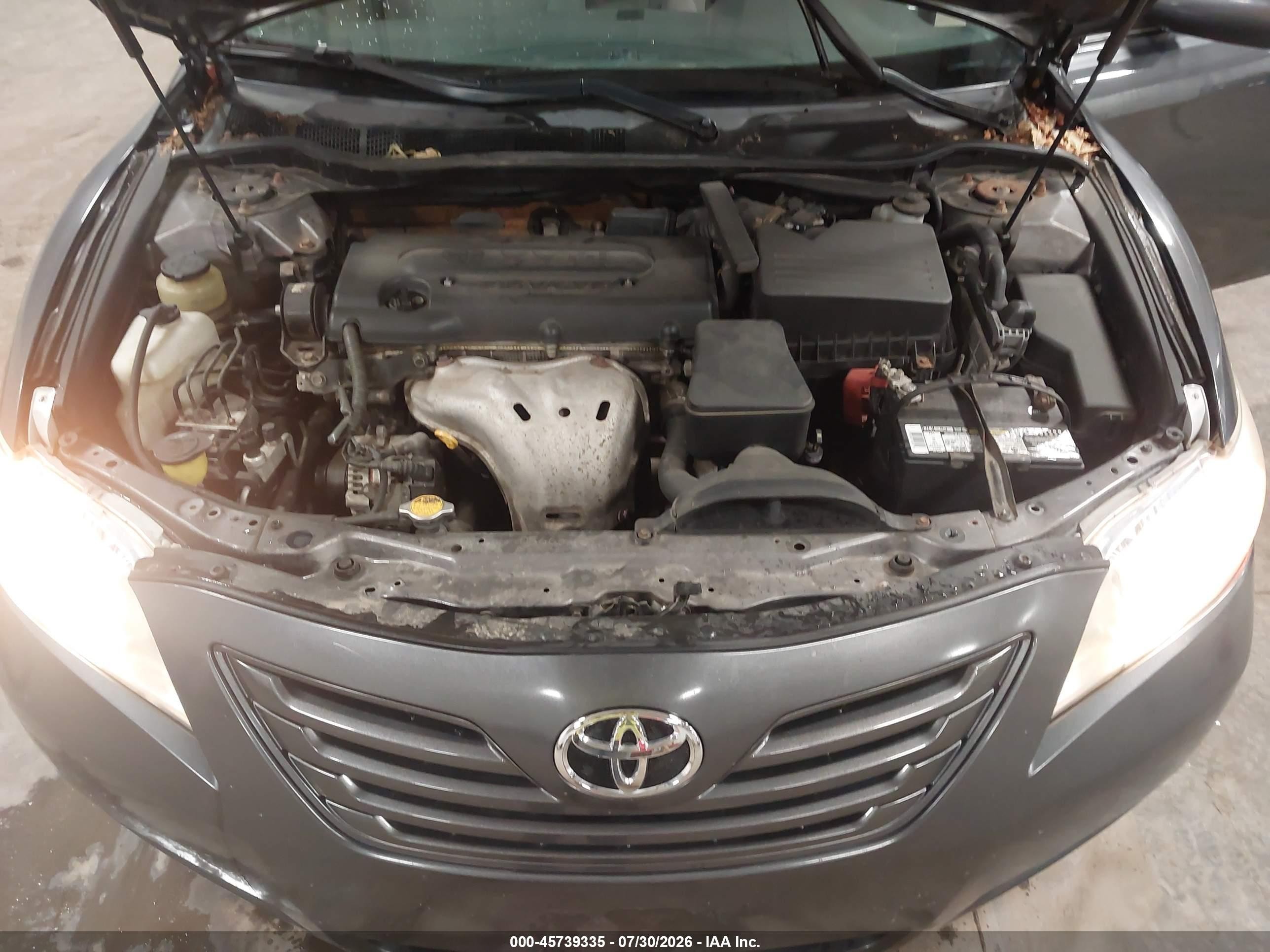 2009 Toyota Camry Le Серый vin: 4T4BE46K29R104524