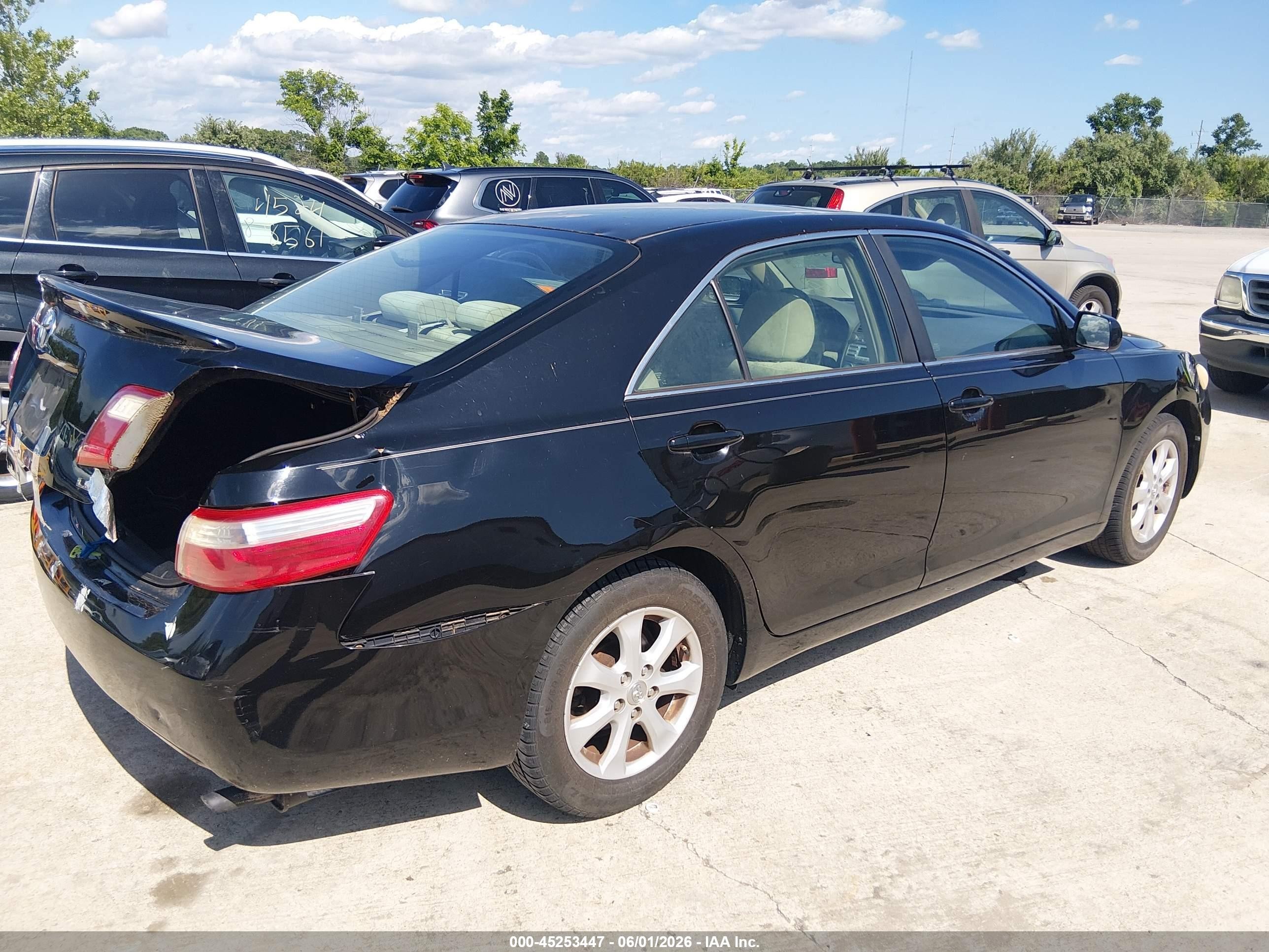 2009 Toyota Camry Le Black vin: 4T4BE46K29R120819
