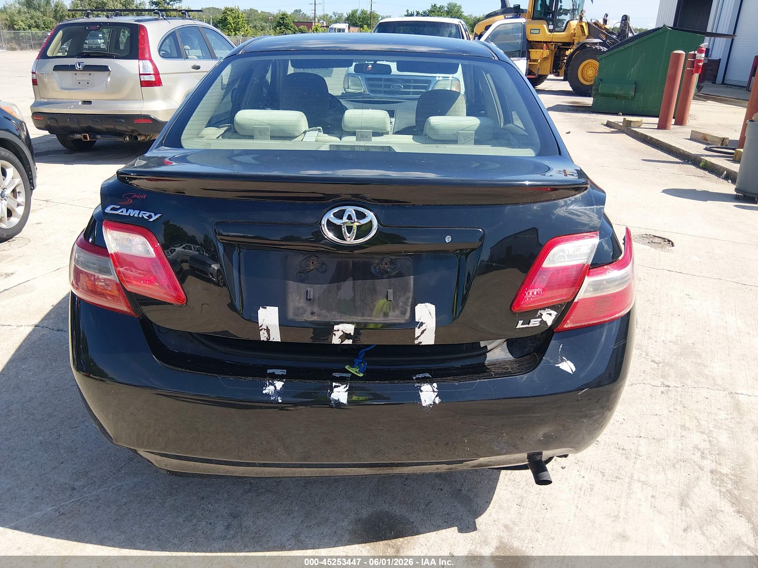2009 Toyota Camry Le Black vin: 4T4BE46K29R120819
