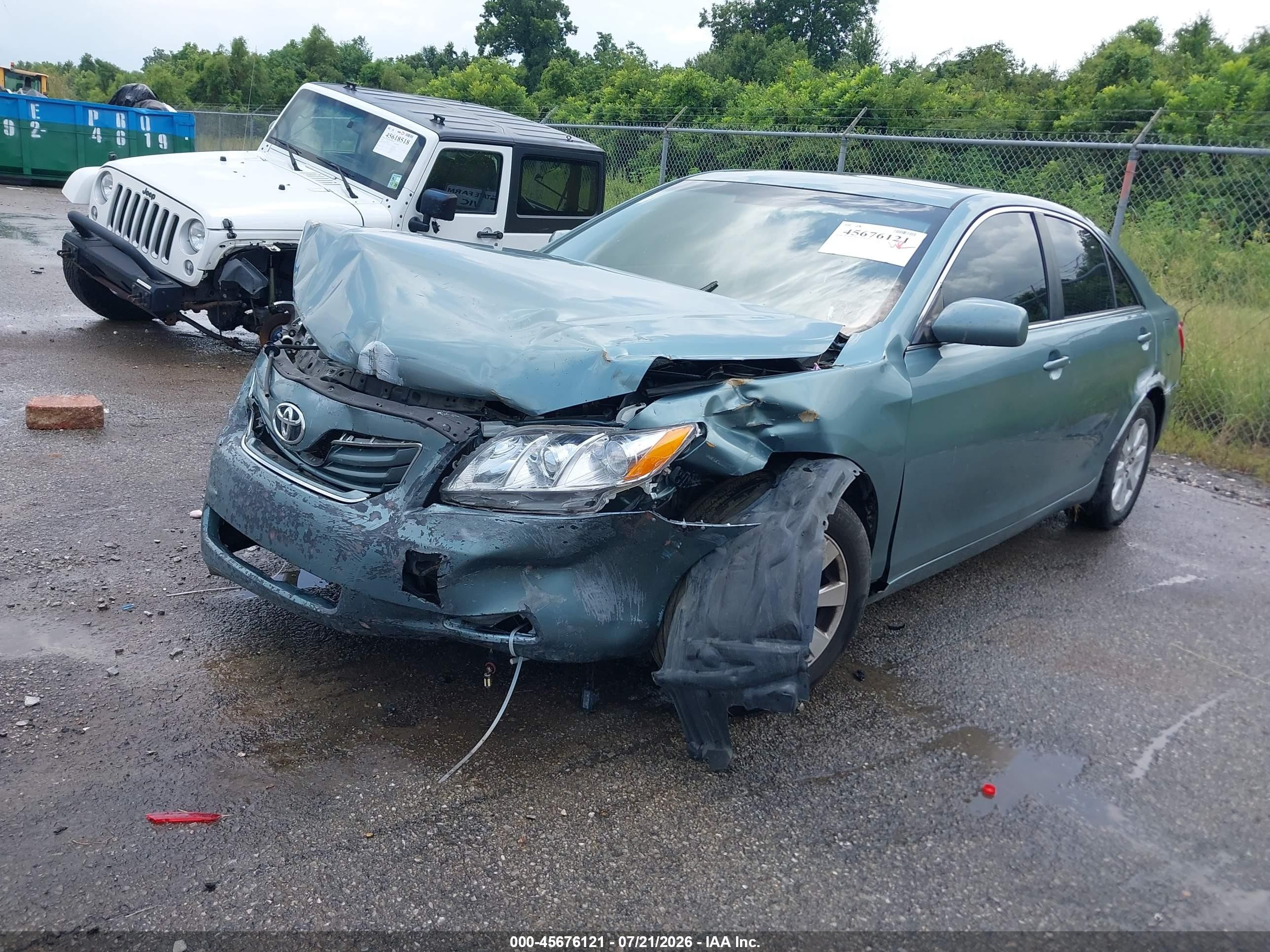2009 Toyota Camry Xle Light Blue vin: 4T4BE46K29R134963