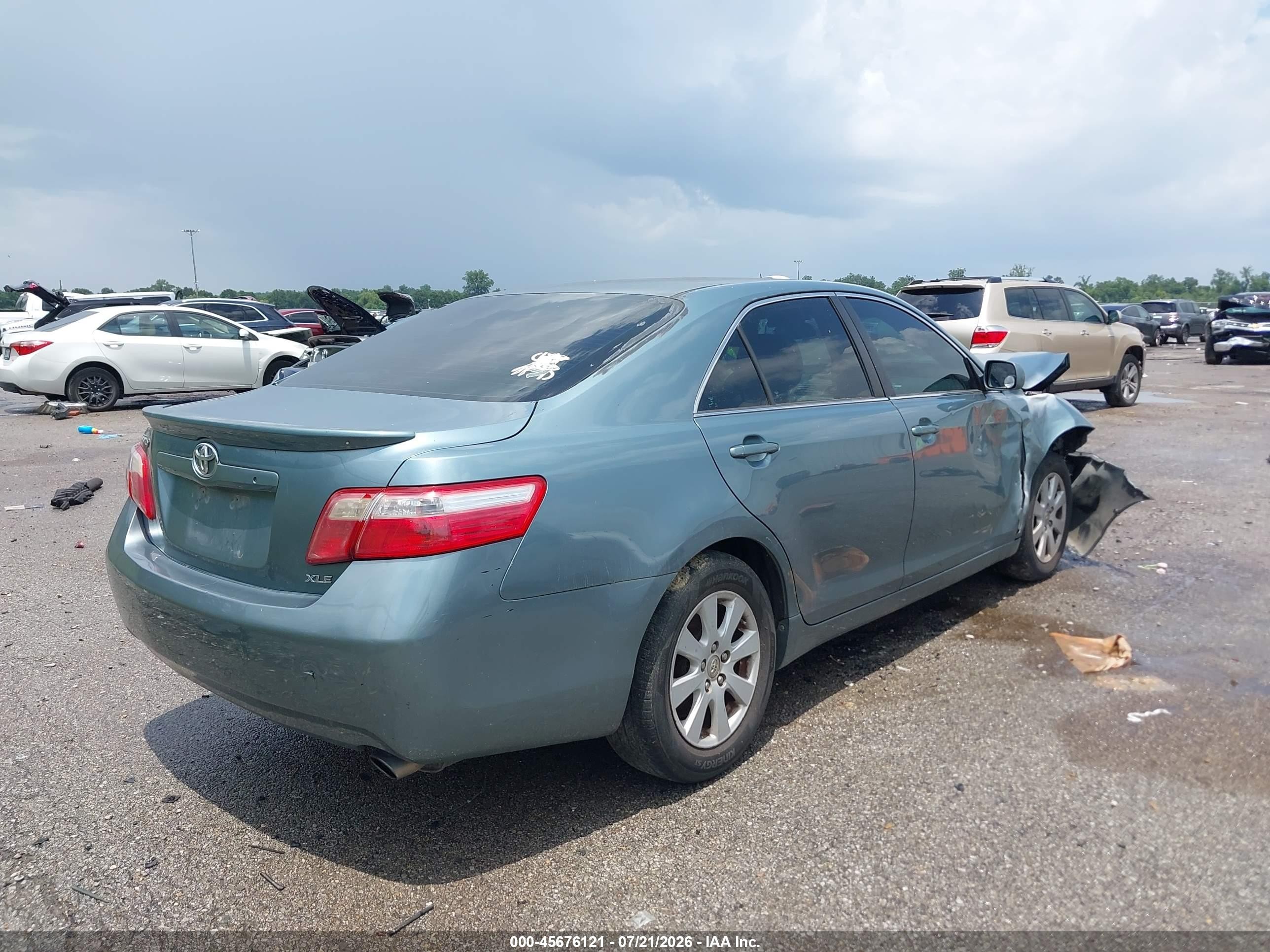 2009 Toyota Camry Xle Light Blue vin: 4T4BE46K29R134963