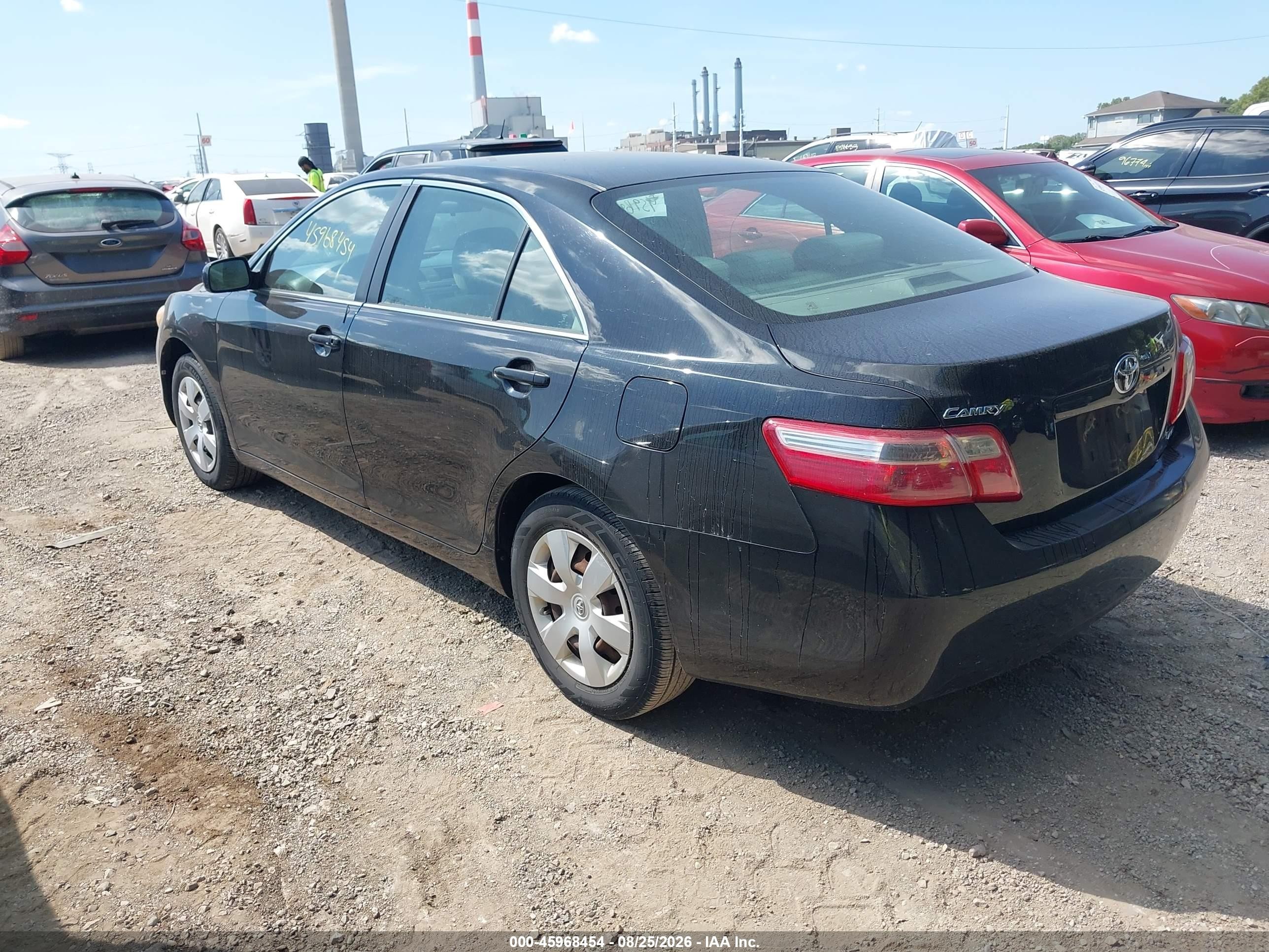 2007 Toyota Camry Le Black vin: 4T4BE46K37R004395