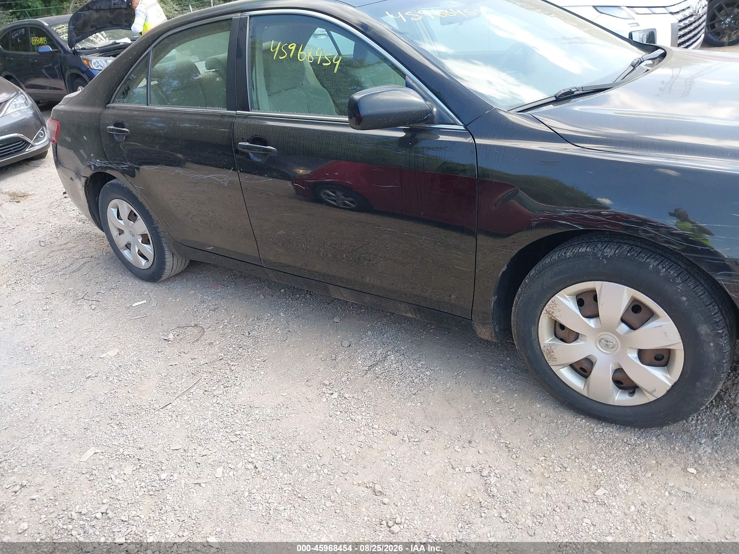 2007 Toyota Camry Le Black vin: 4T4BE46K37R004395