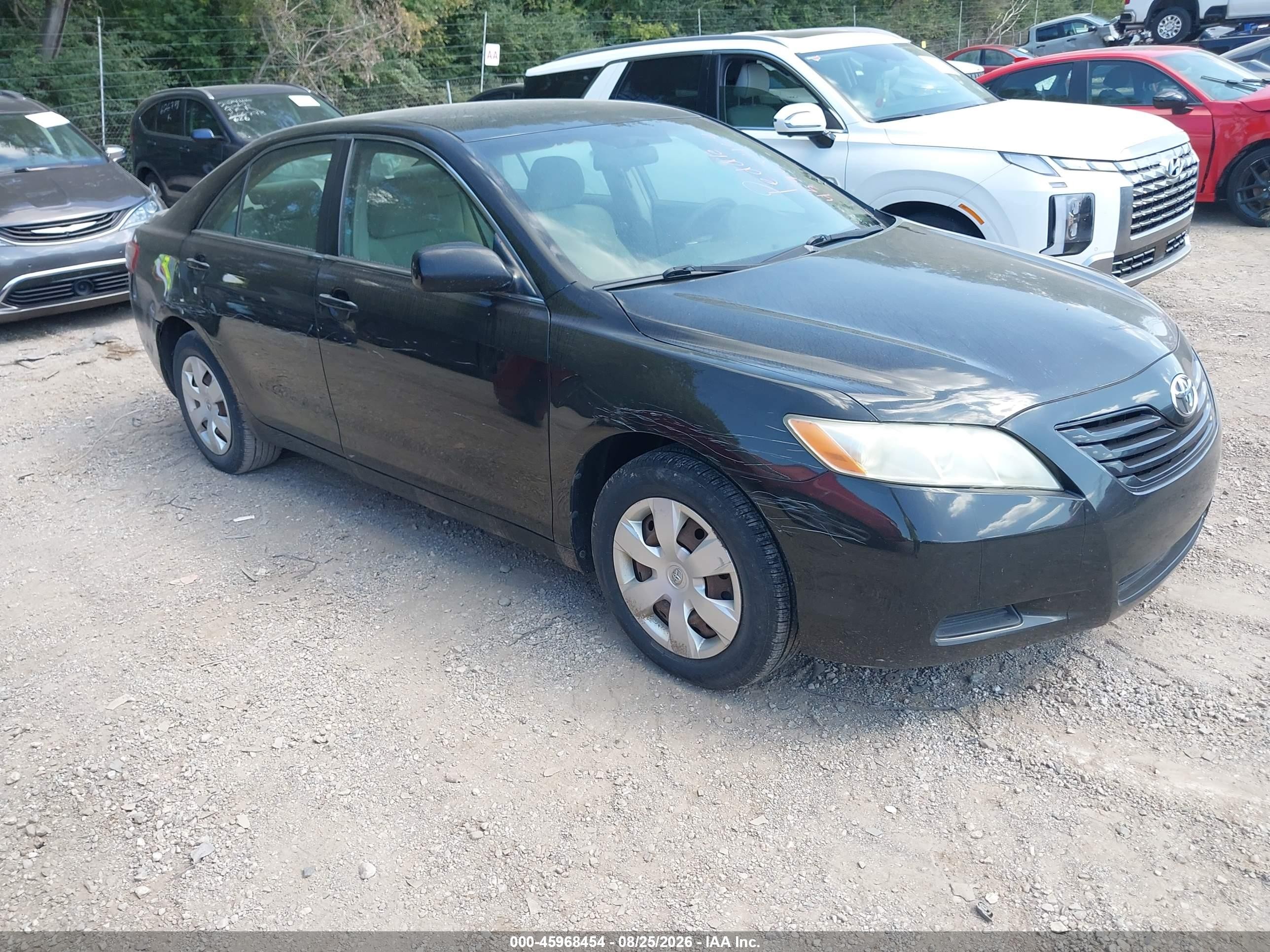 2007 Toyota Camry Le Black vin: 4T4BE46K37R004395