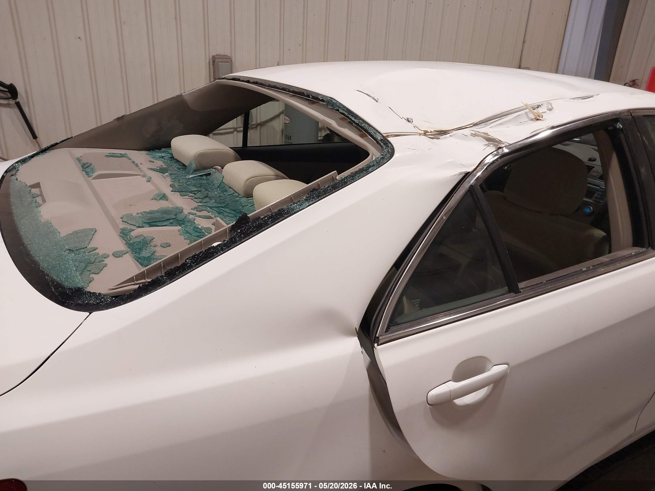 2008 Toyota Camry Le White vin: 4T4BE46K38R015835