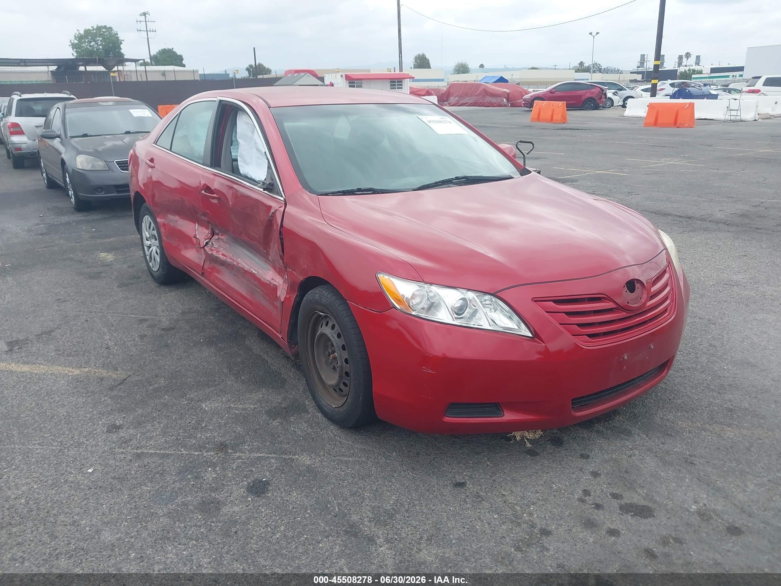 2008 Toyota Camry Le Красный vin: 4T4BE46K38R041786